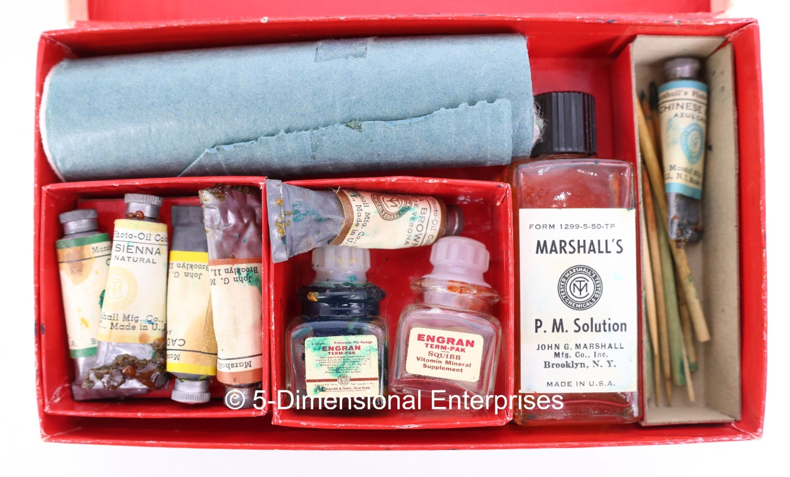 Vintage Marshall’s Photo-Oil Colors – Student Set In Box with Leaflets