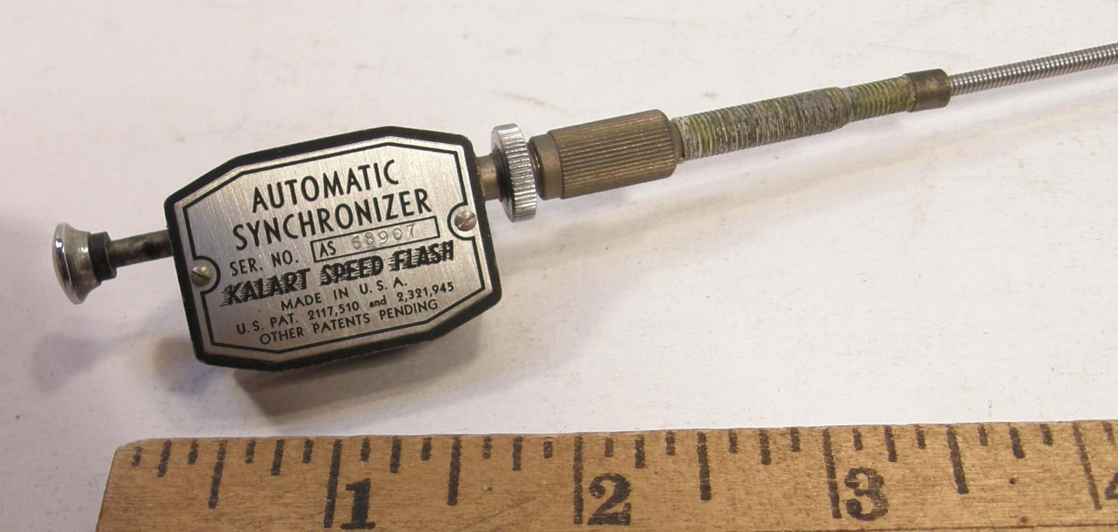 VINTAGE KALART SPEED CAMERA FLASH AUTOMATIC SYNCHRONIZER REMOTE SHUTTER CABLE