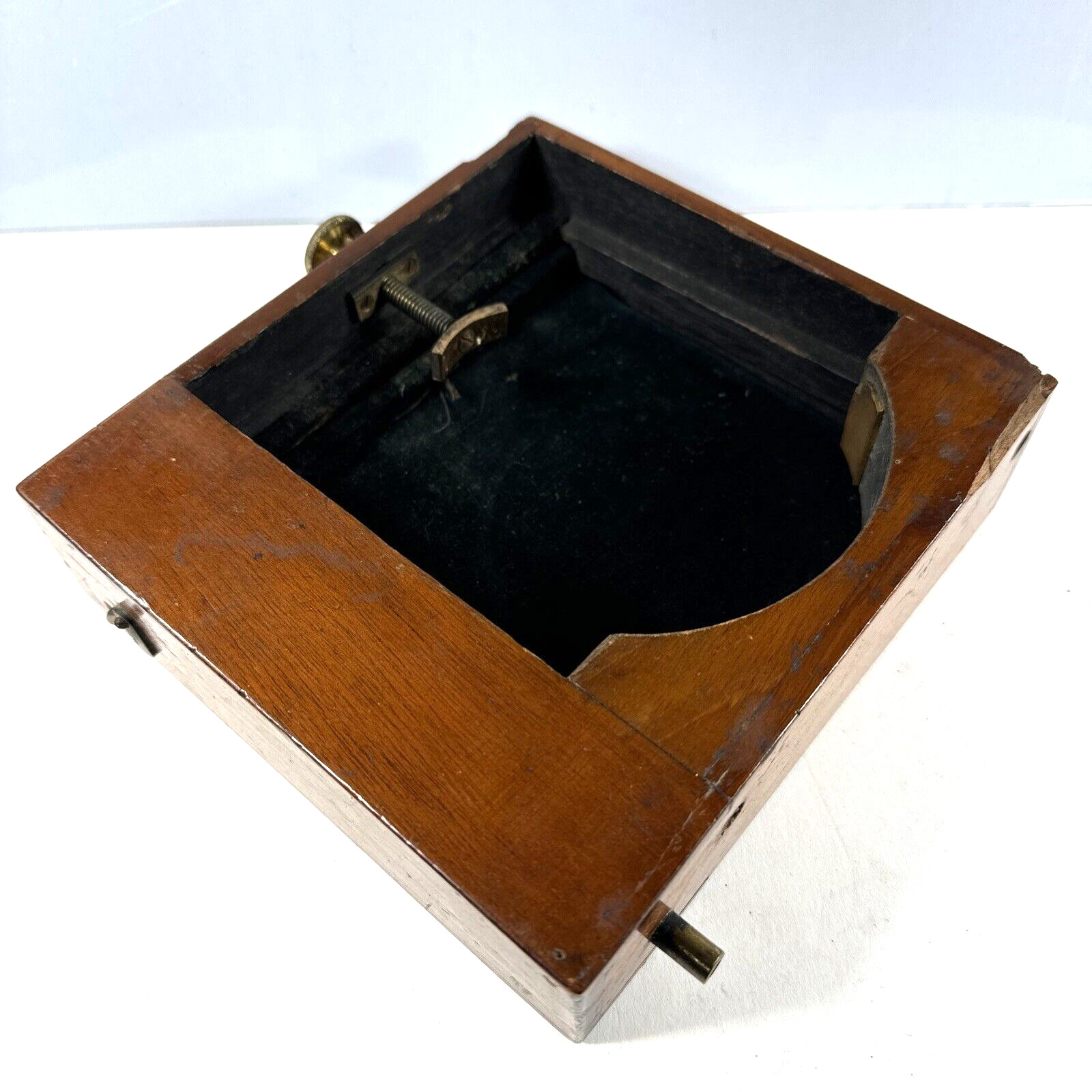 4.5in Cadett’s Patent Wooden Air Shutter Marion Co for Brass or Barrel Lens RARE