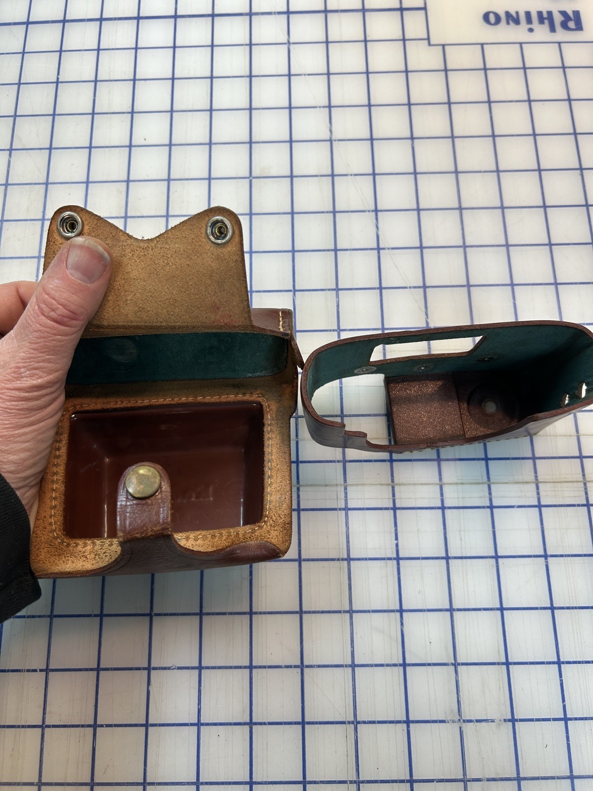 VINTAGE KODAK MOTORMATIC 35 CAMERA HARD LEATHER FIELD CASE