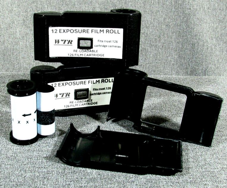 Re-loadable 126 Film Cartridges (with no film) Fits Most ALL Instamatic Cameras
