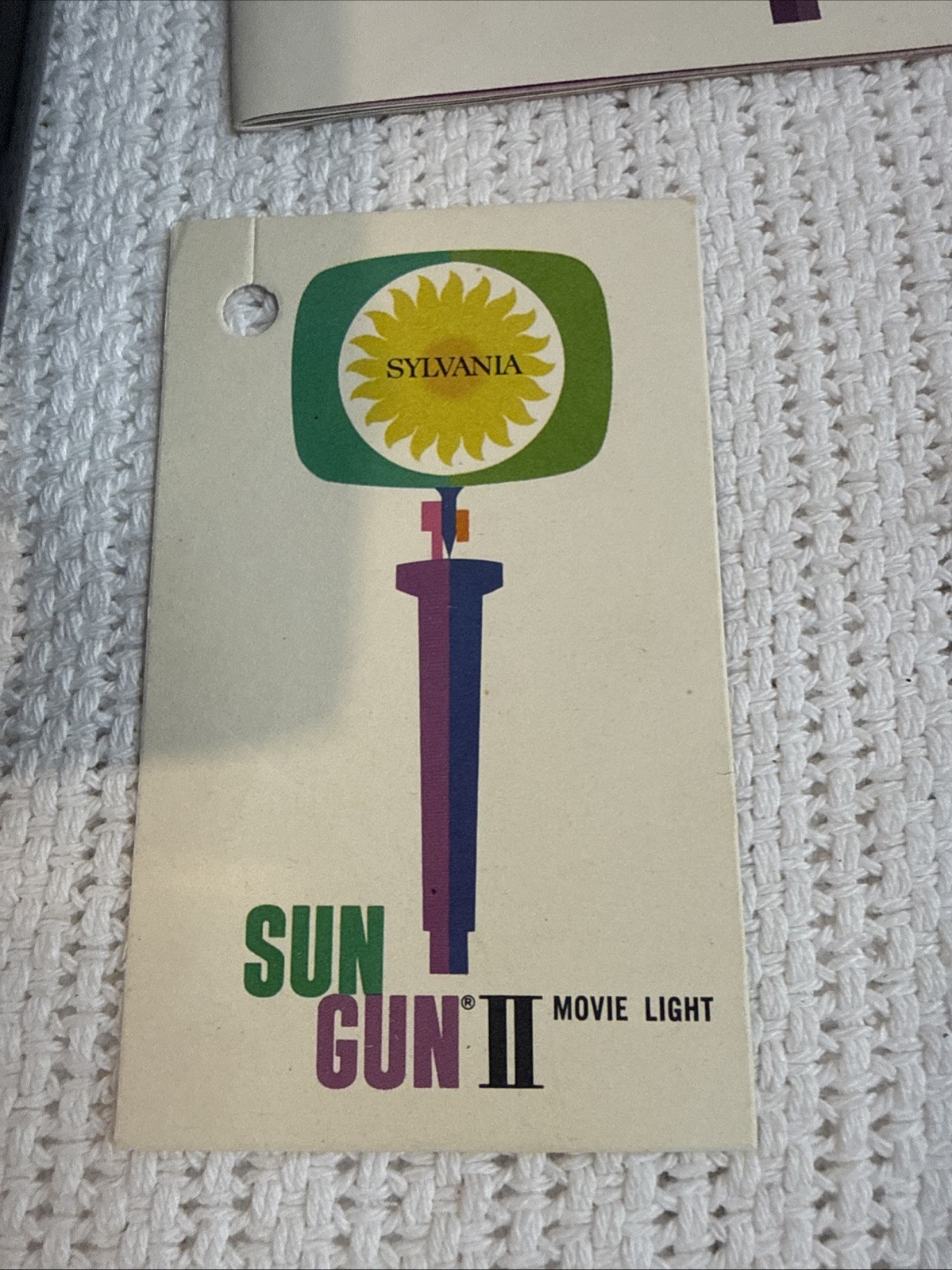 SYLVANIA SUN GUN II SG-55 Movie Lighting 1960s Vintage TESTED WORKS