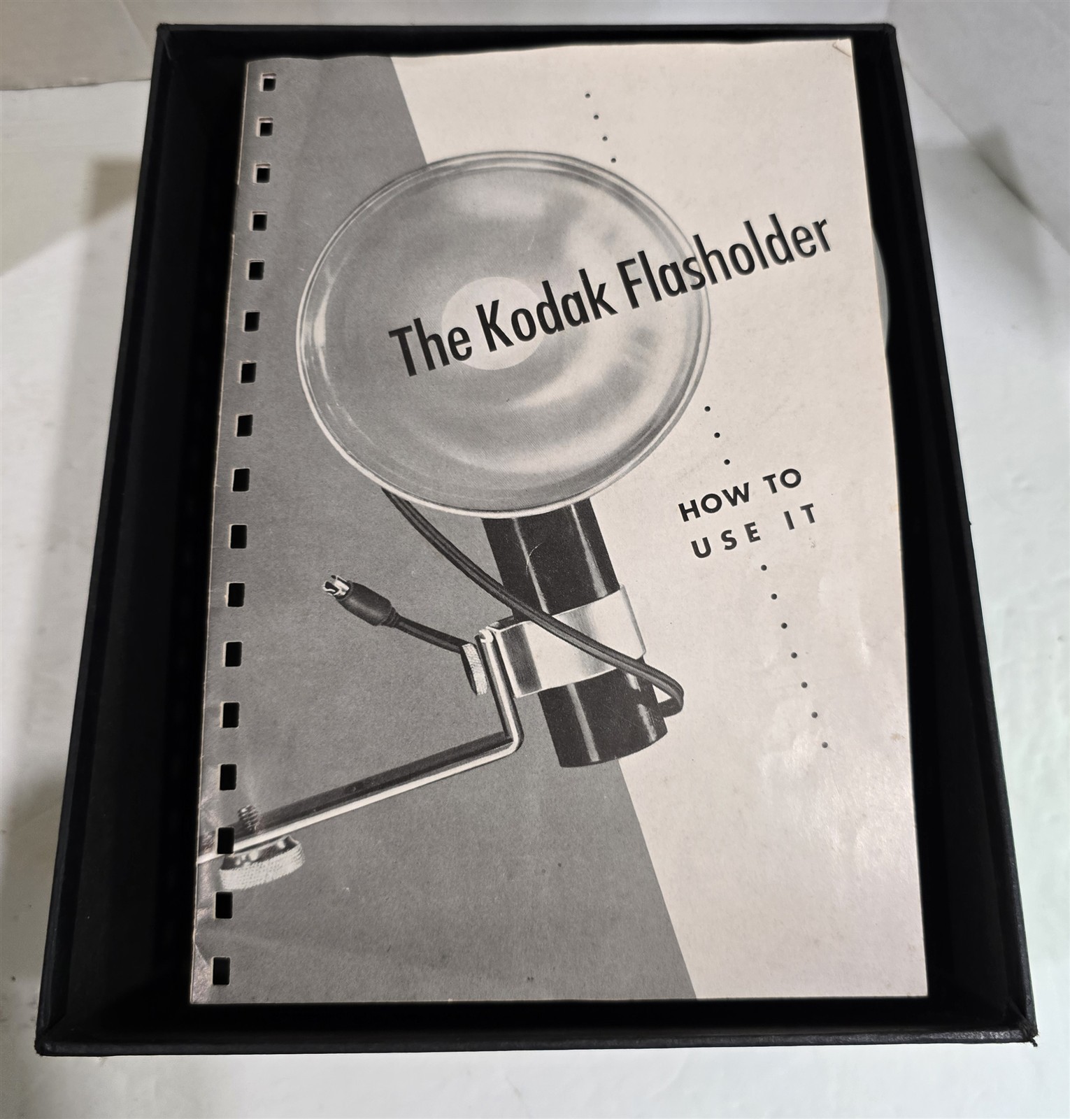 Vintage Kodak Flasholder with Standard Bracket in Original Box with Manual