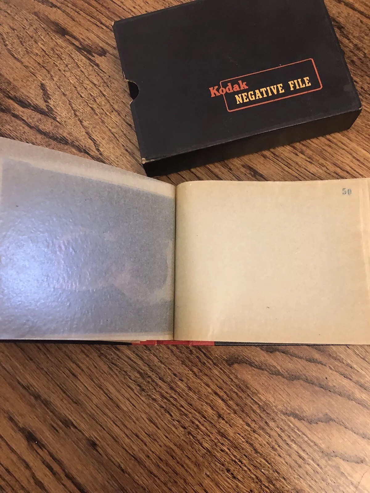 Vintage Kodak Negative File for 100 negatives 4×5 Book With Used Negatives