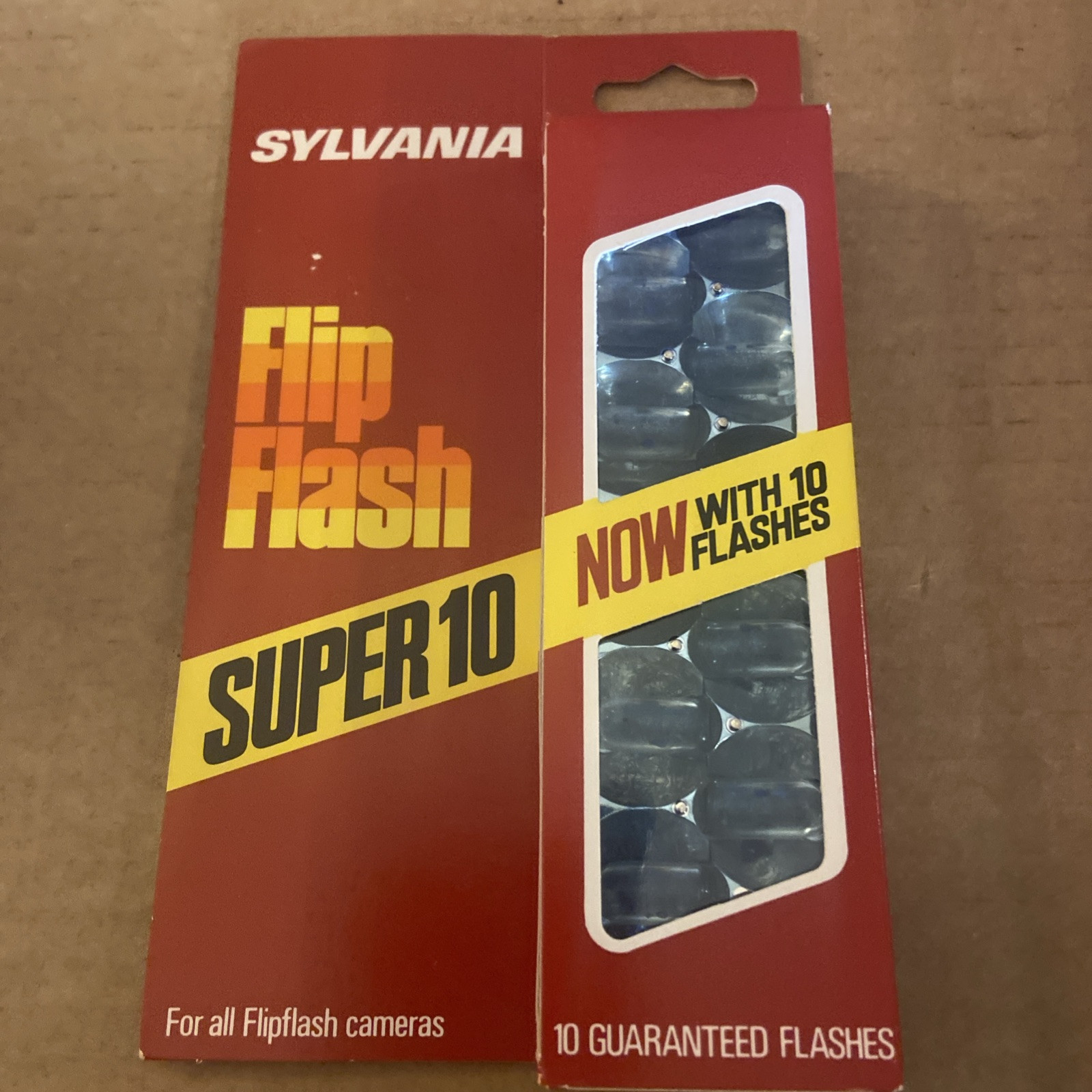 Sylvania Blue Dot Flip Flash Super 10 Flashes | NOS, For Flipflash Cameras