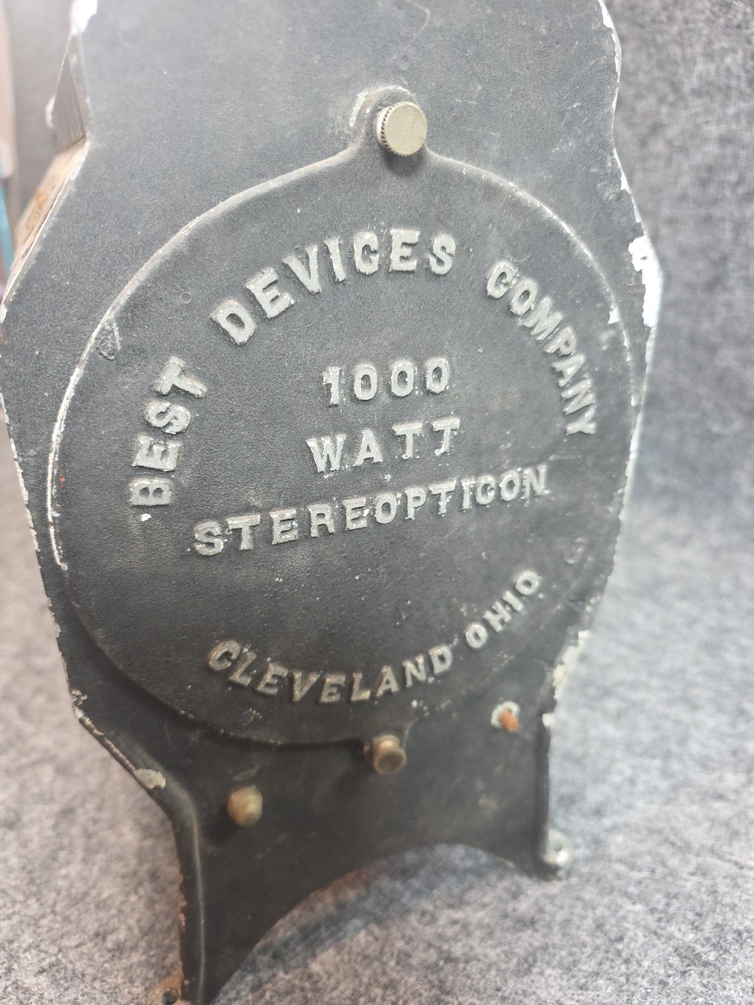 Antique 1000 Watt Stereopticon Projector Ohio Movie Theater Display early 1900s