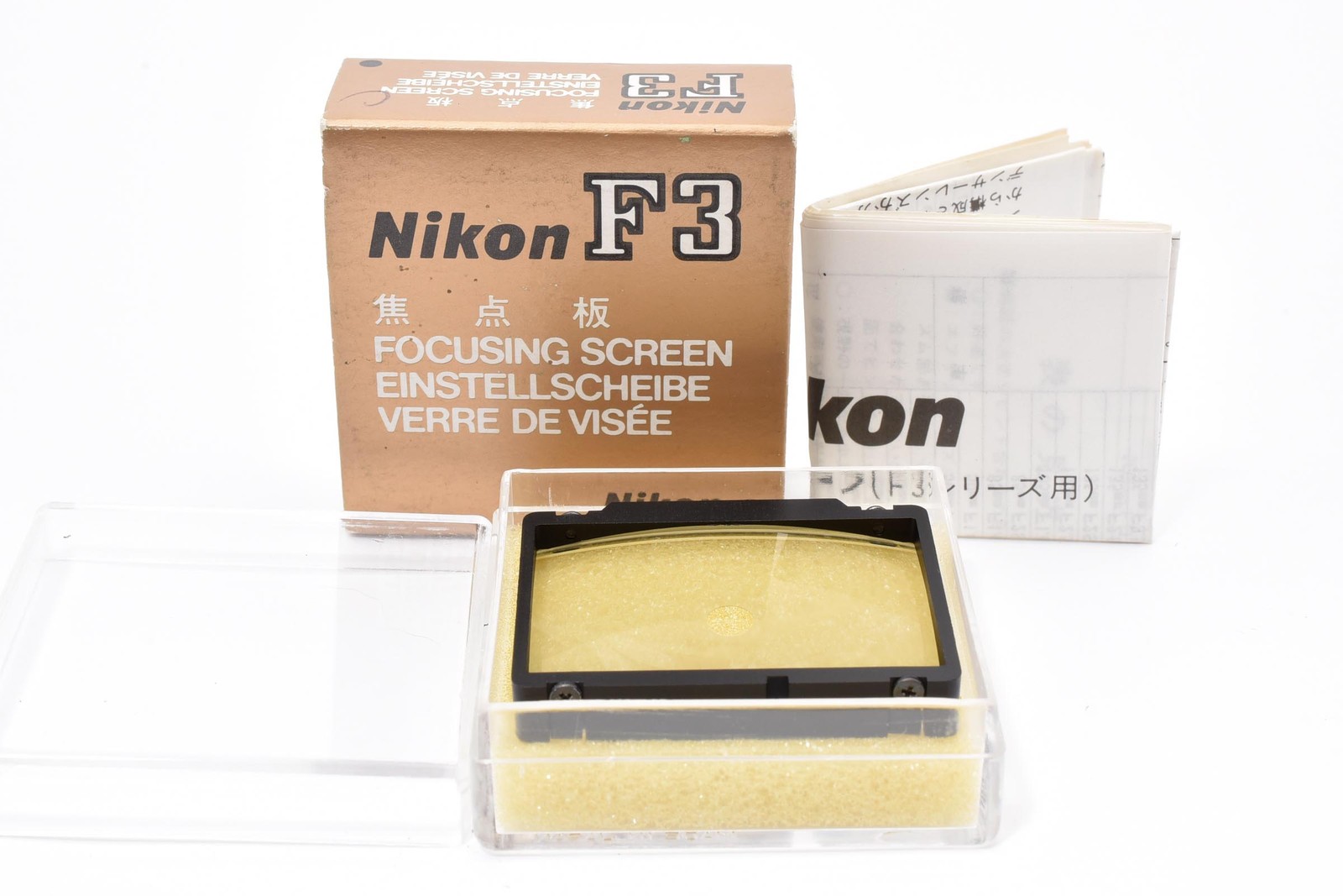 [Almost Unused] Nikon Focusing Screen Type C Red Dot for F3 F3HP From JAPAN