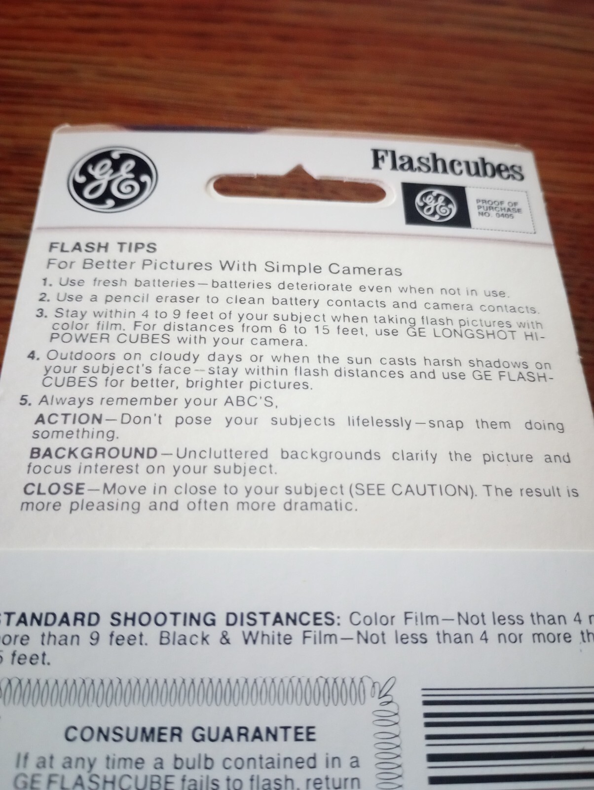 Vintage GE Flash Cubes, 3 cubes, 12 flashes for Standard Cube Cameras