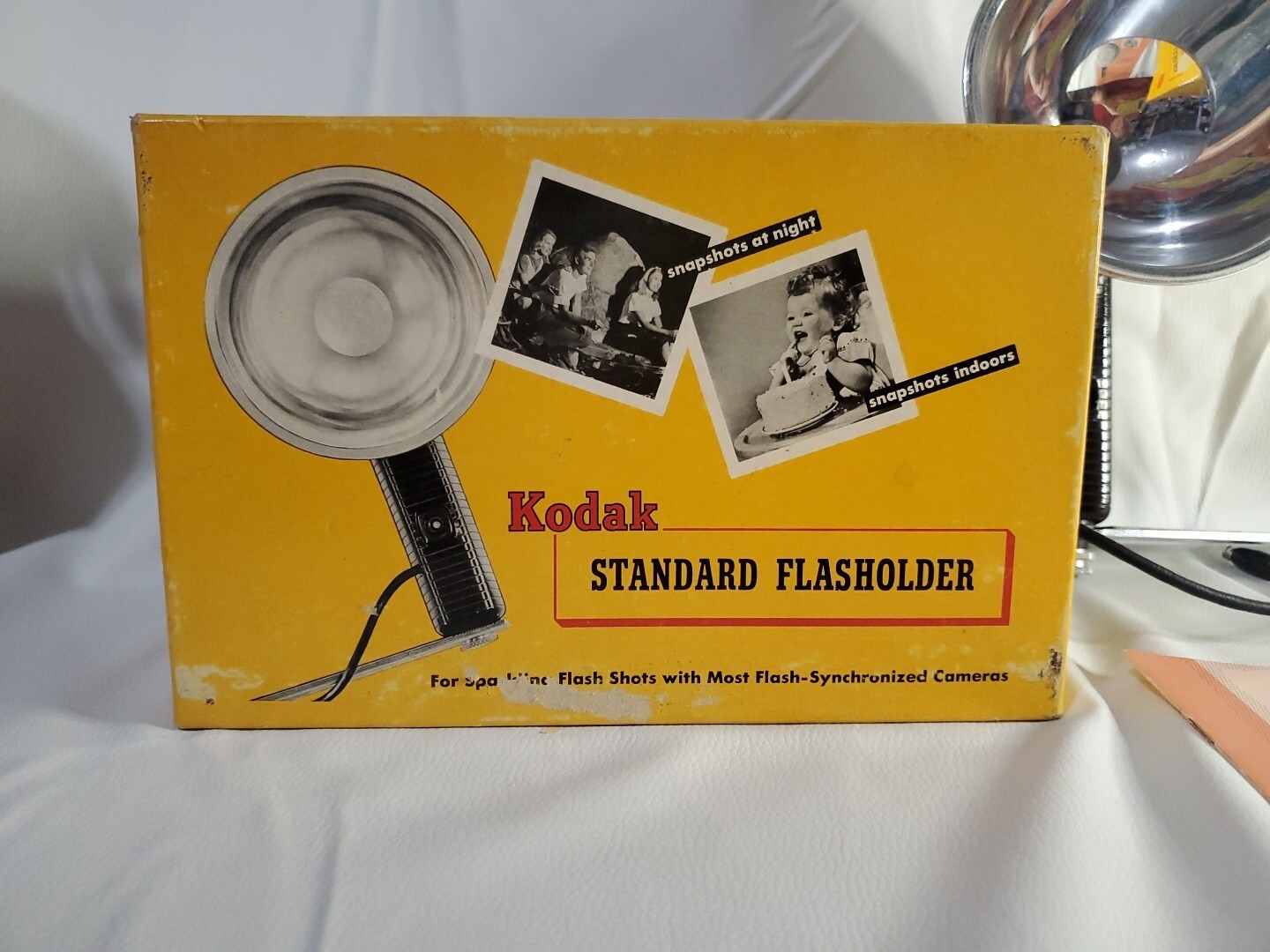 Vintage Kodak B-C Standard Flashholder in Box with Instructions and Bracket