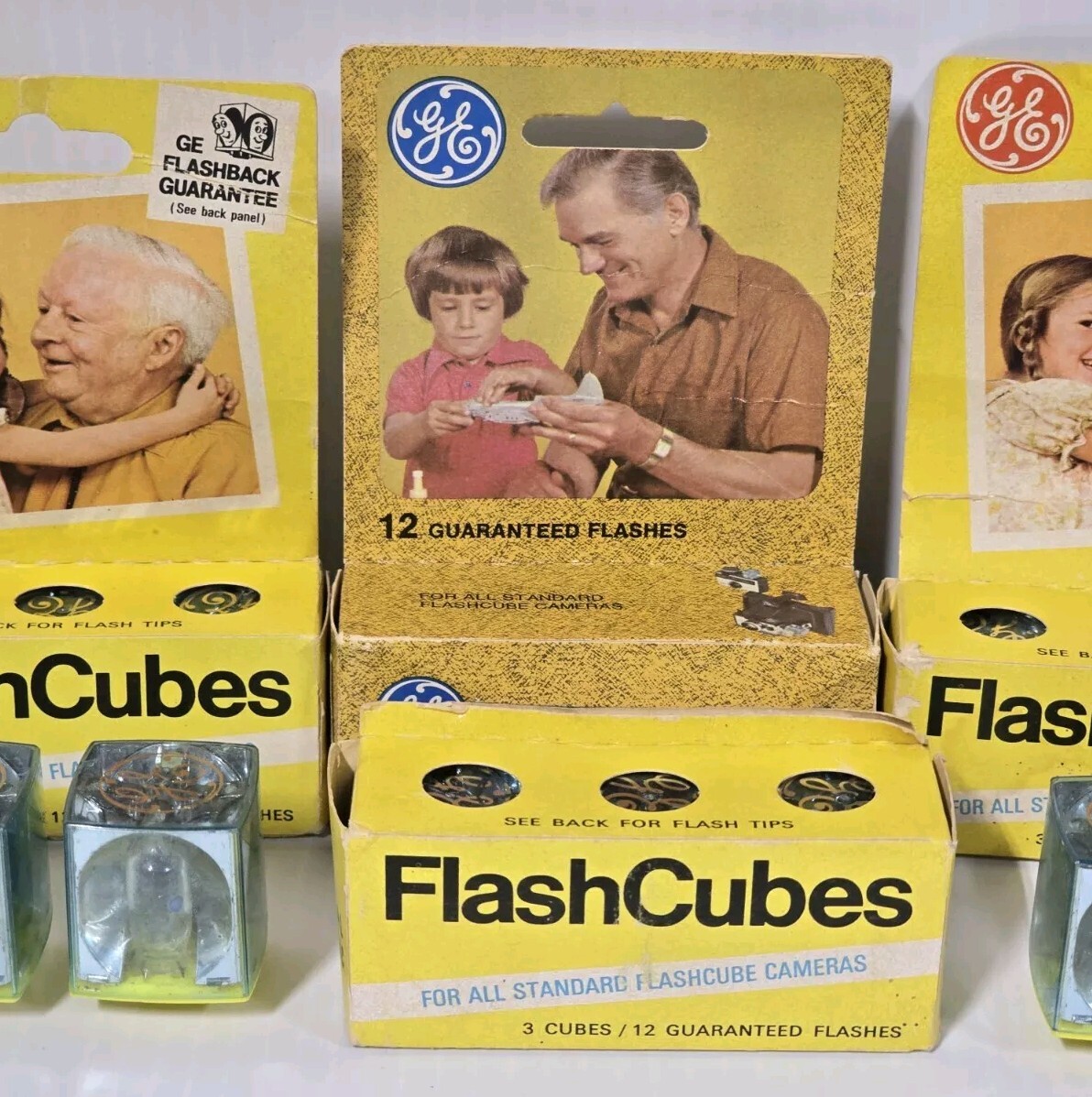 17 GE Flash Cubes Original Box 4 3cube Packs & 5 Loose NOS