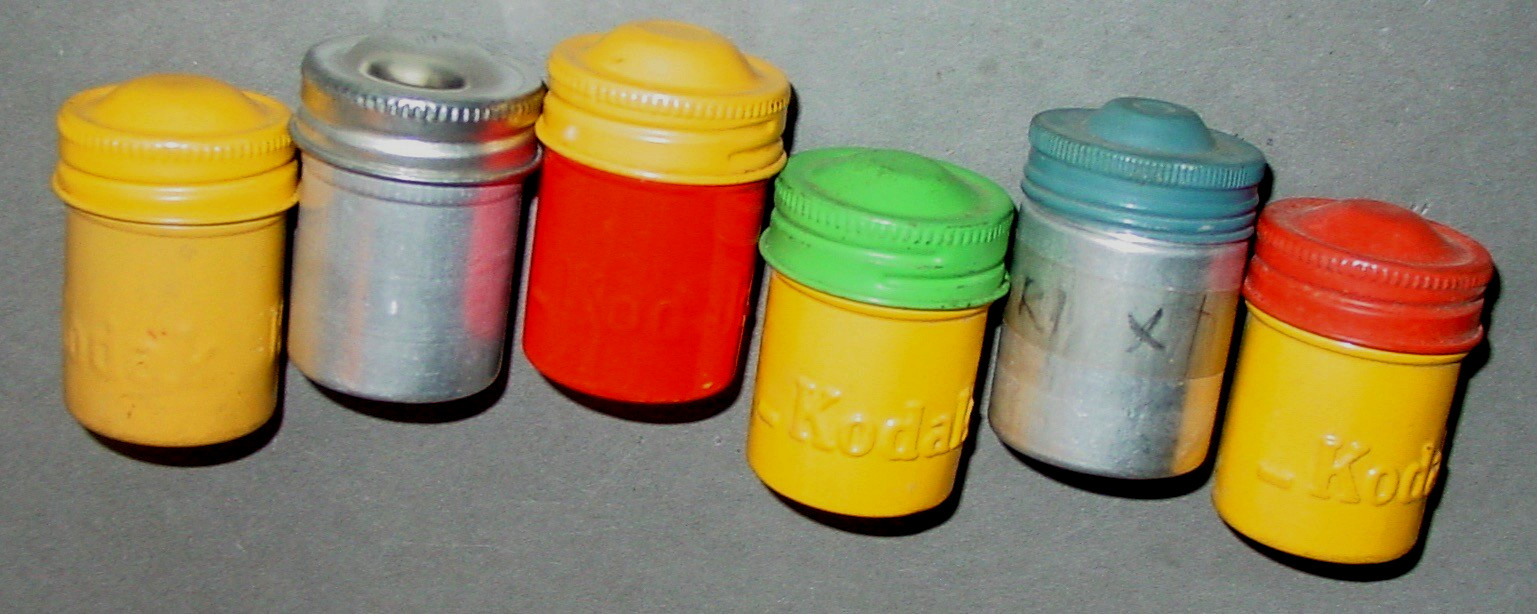 Vintage KODAK Film Canister Tins Mixed Lot Dark Room Developing Art Parts Supply