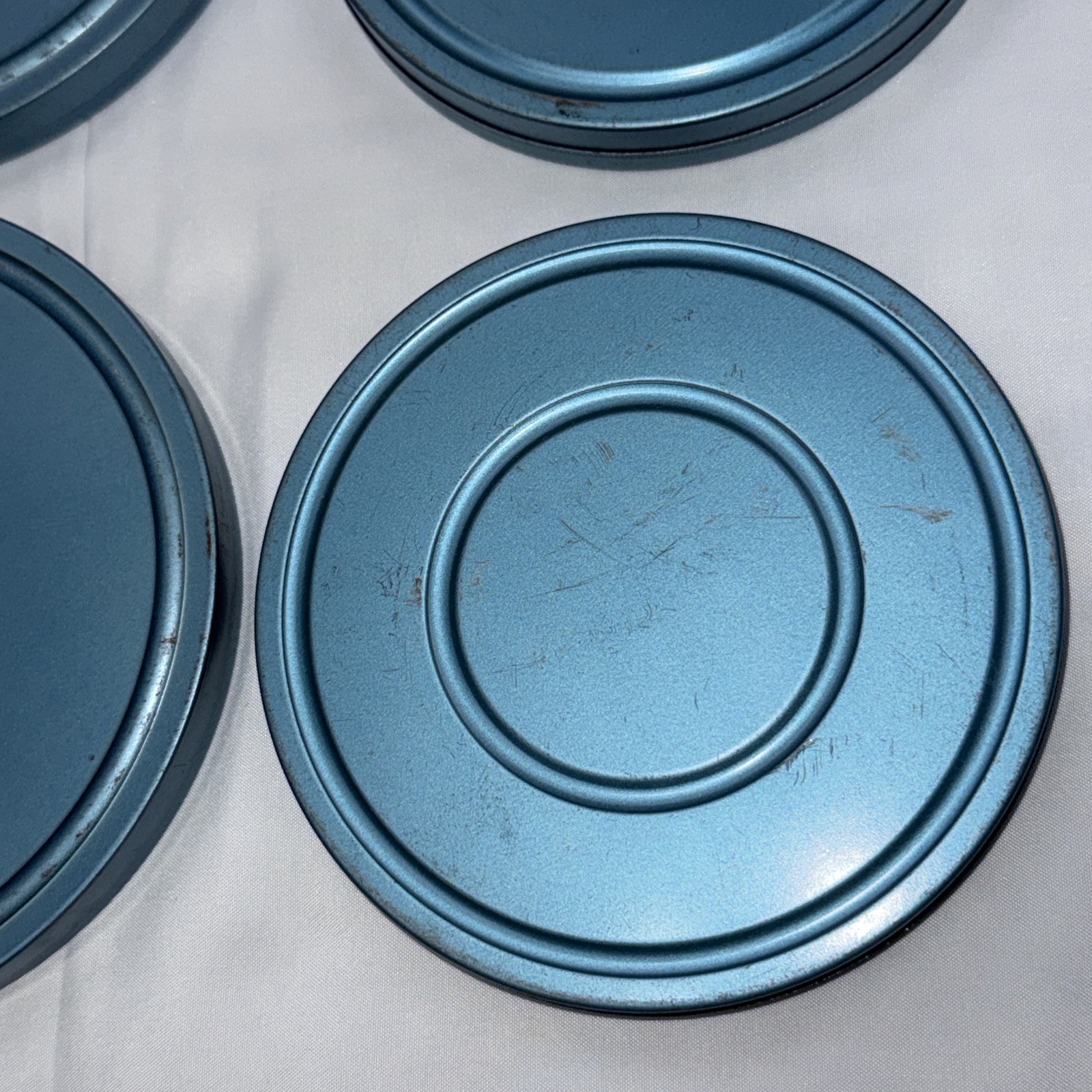 Mixed Lot Compco Std 8mm Film Reels Cans Blue Metal Lot of 6 sets