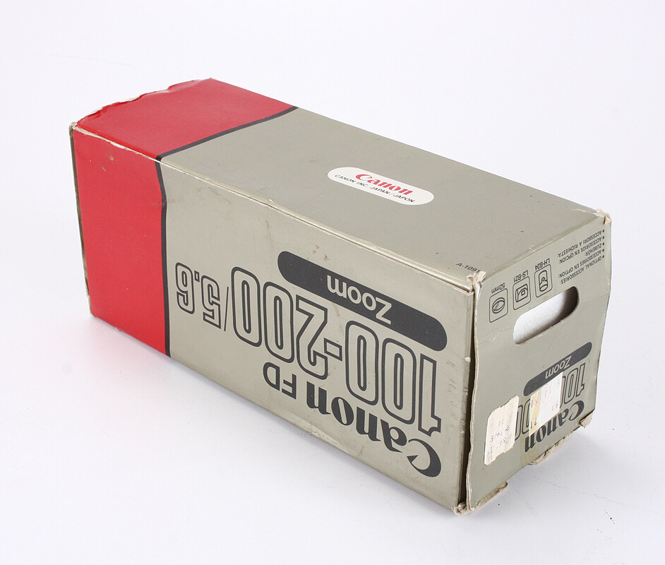 BOX ONLY FOR A 100-200/5.6 CANON FD-N, WITH FOAM PACKING/206421
