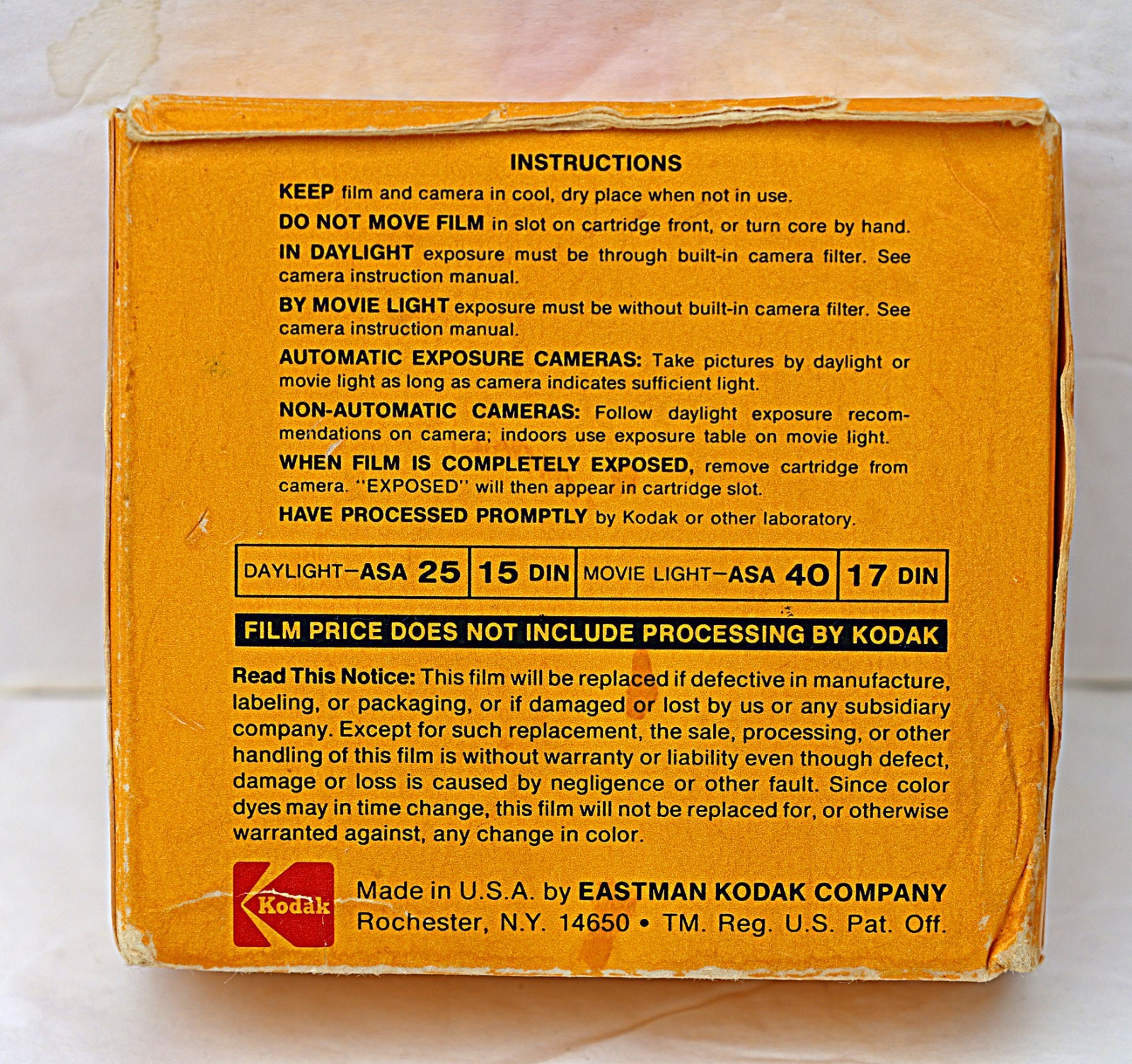 Kodachrome II Color Movie Film – Super 8 Cartridge-Exp. SEP 1975 – UNUSED – READ