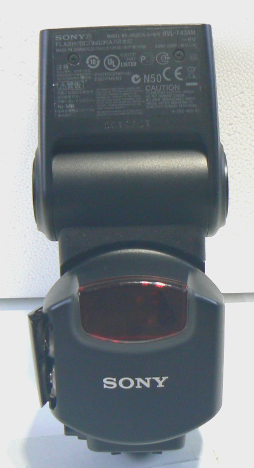 Sony HVL-F43AM Camera Hot Shoe Flash with Slide Out Diffuser – Works TESTED
