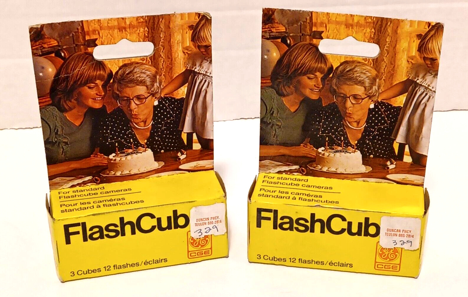 2 Packages Of GE Flashcubes Retired New 12 Flashes Per Box