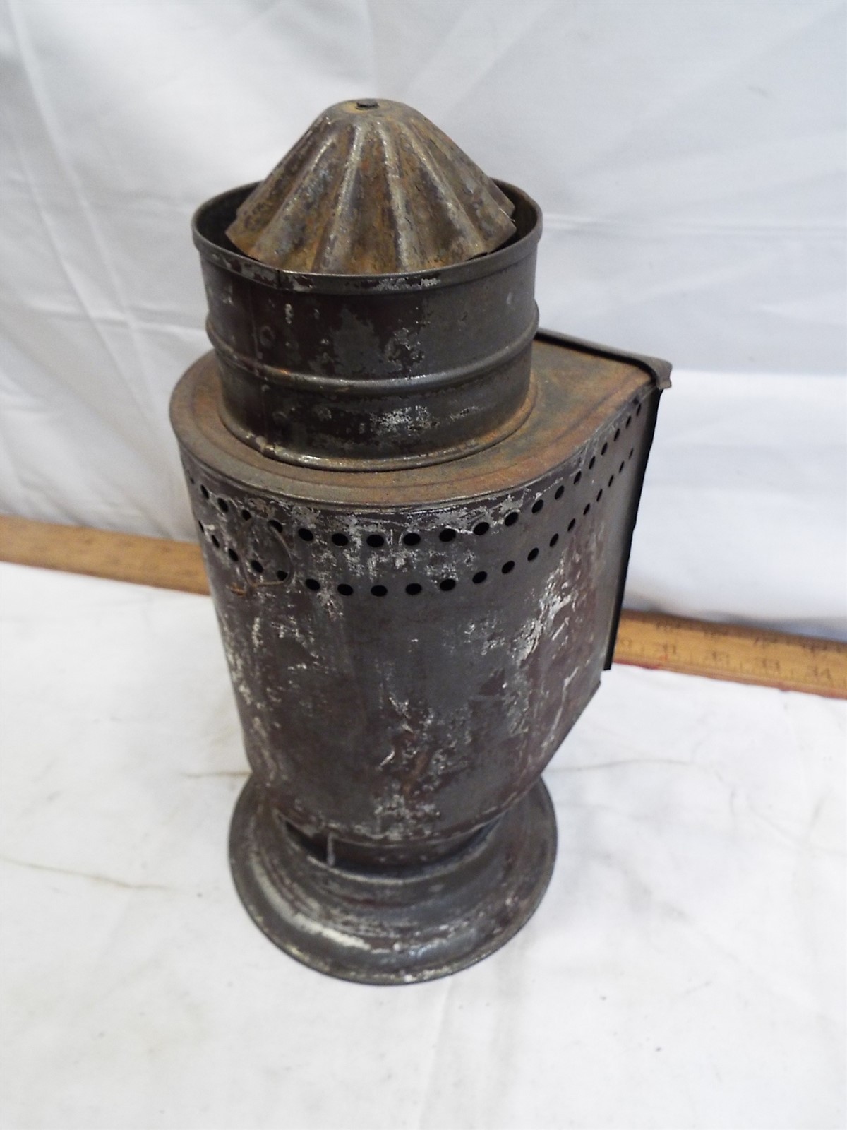 Kodak Dry Plate Lantern Dark Room Safe Light Tin Lamp Darkroom Photo Blue Lens