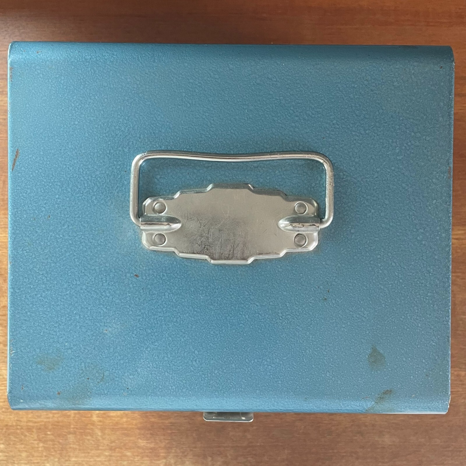 Large Metal Excelsior Carrying Case Holds up 12 7″ ior 6″ Film 8mm Canisters A