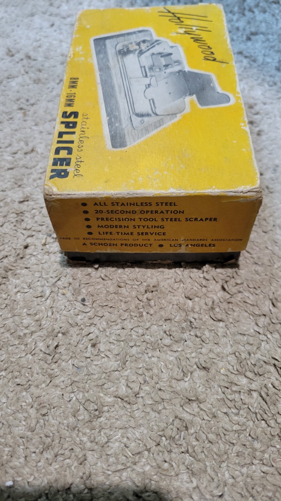 Vintage Hollywood Stainless Steel Splicer 8mm-16mm