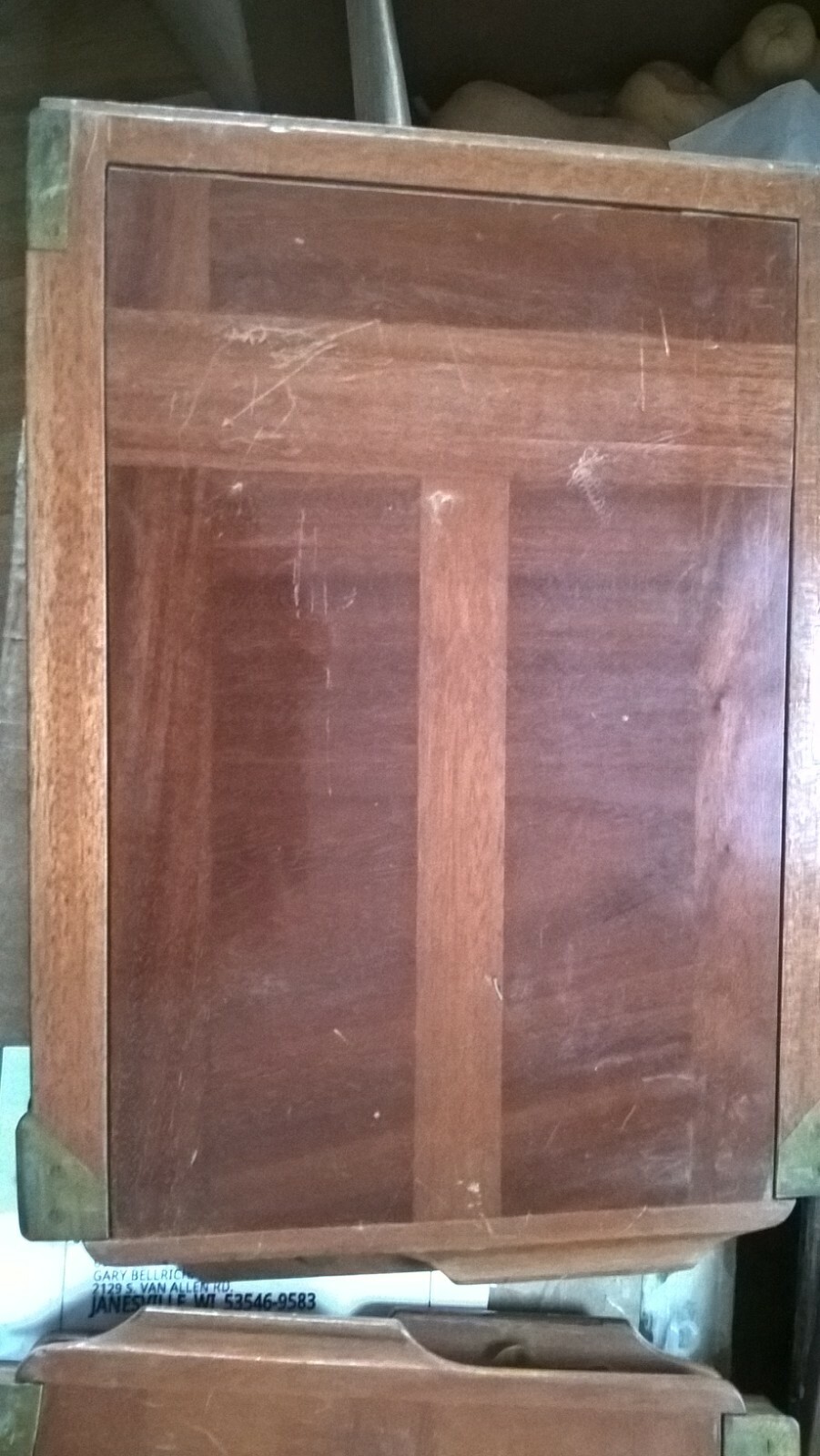 VINTAGE WOODEN DOUBLE DRAW SLIDE EXPOSURE PHOTOGRAPHY FRAME