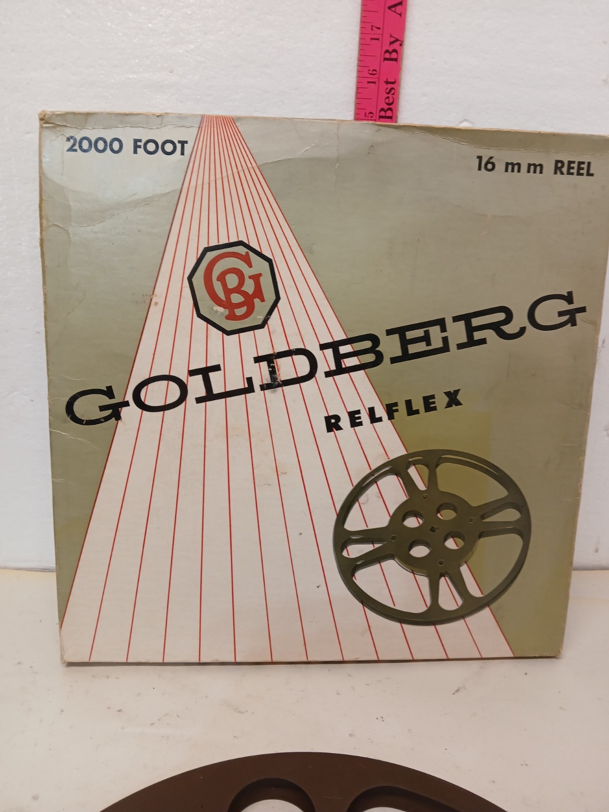 Vintage Goldberg Bros Relflex 16mm Film Reel 2000 Ft w/ Original Box