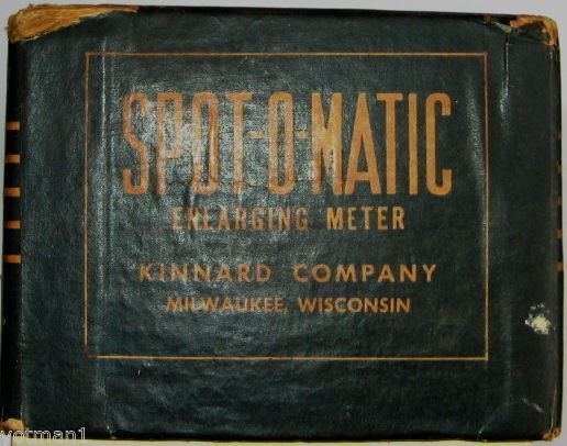 Mid-century Spot-O-Matic Enlarging Meter w/ Box, Instructions & Manual, Bakelite