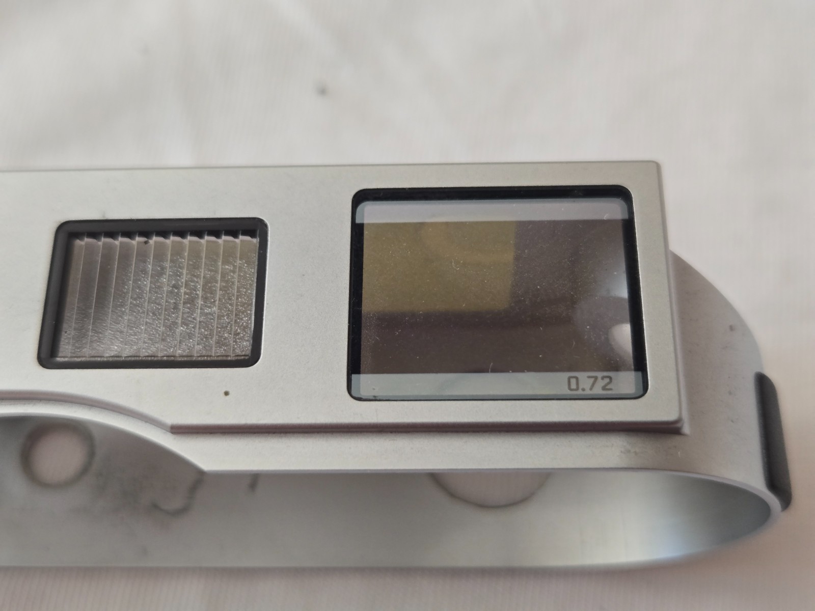 Mint-! OEM Parts – Leitz Leica M7 Chrome Top Plate w/ View Window Glasses 0.72