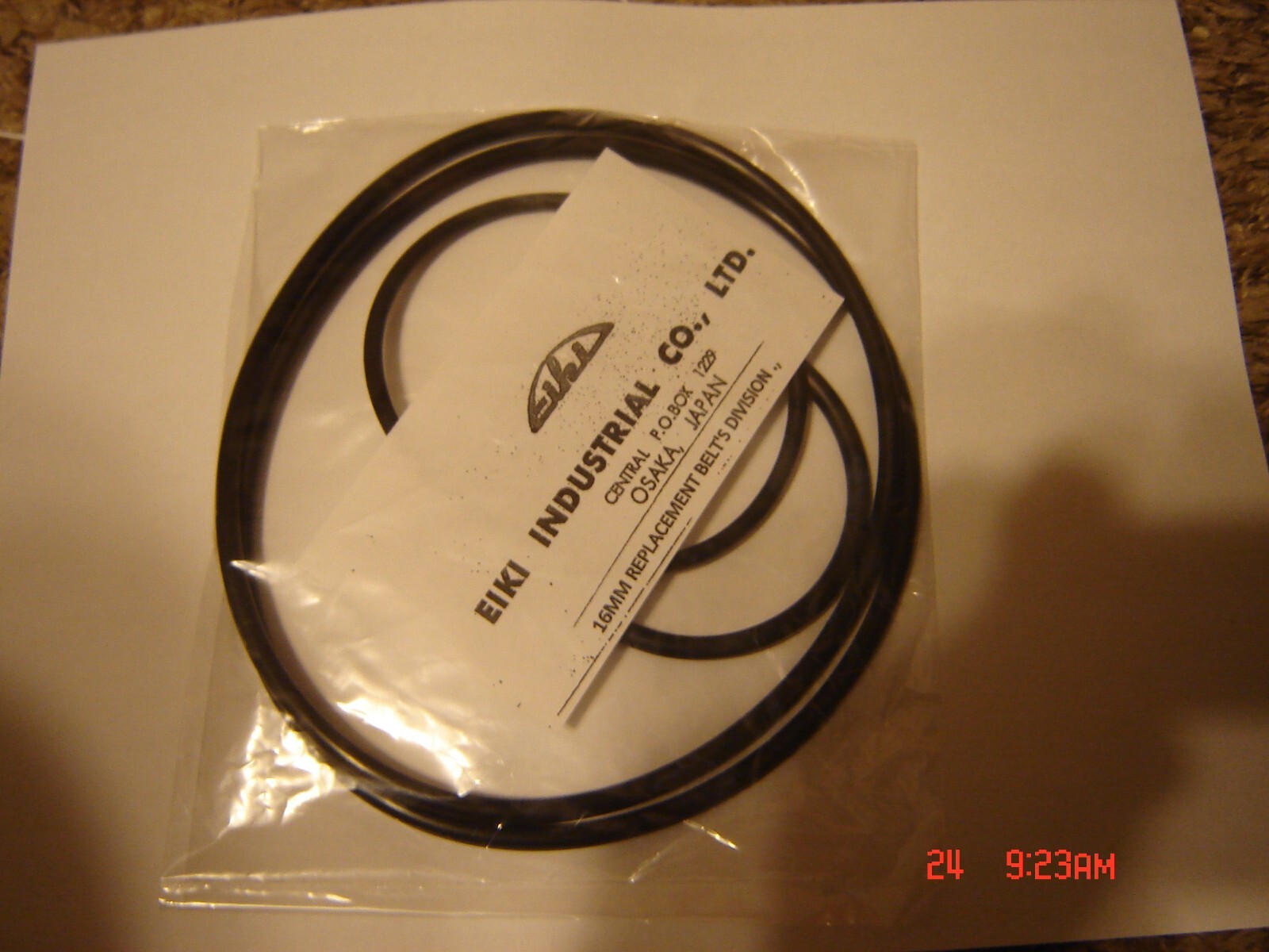 16MM EIKI ST Projector Belts, 4 Belt Set / 16mm Eiki ST Kit, ST Belts, *NOT OH