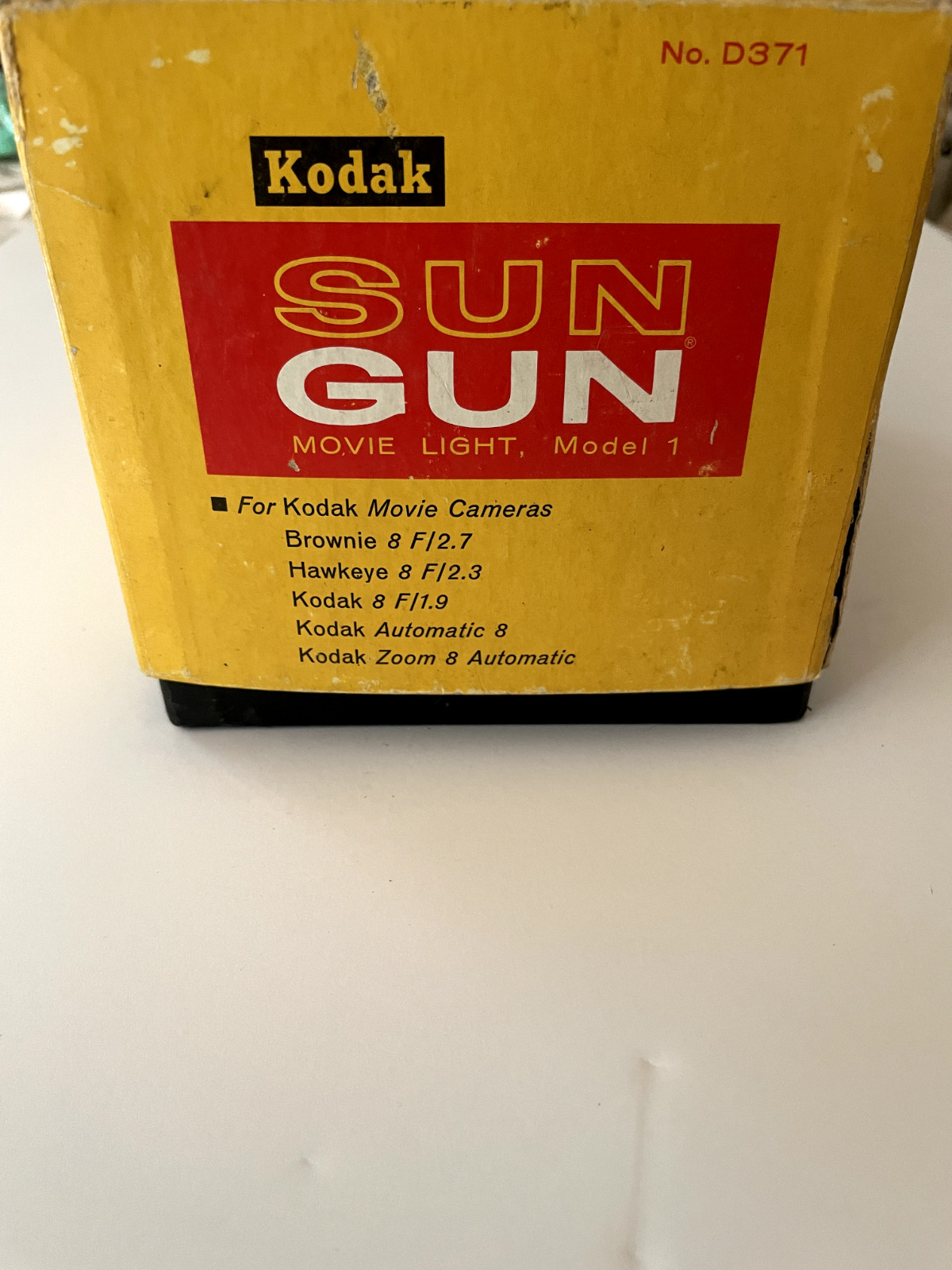 Kodak Sun Gun Movie Light Model 1 D371 Electric 8mm Tested & Works see video