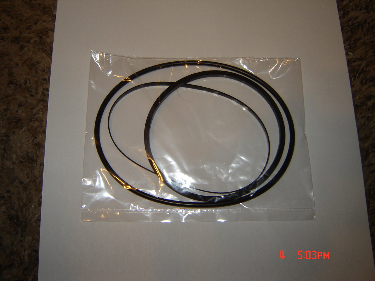 Super 8,Elmo ST-1200 Projector Belts,Elmo Parts, 3 Belt Kit, *WITH SHUTTER BELT