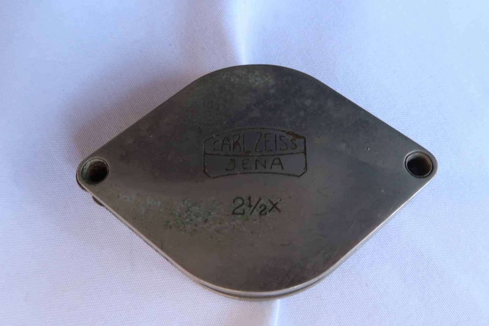 Carl Zeiss Jena 2 1/2X Folding Pocket Magnifier Loupe Magnifying Glass