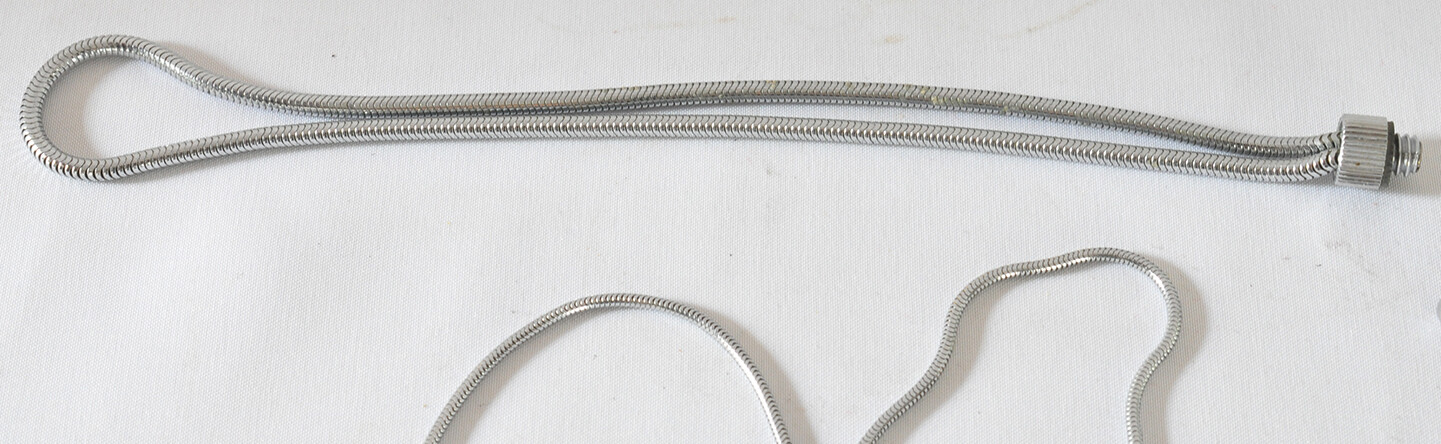 Vintage Metal Camera Chains 36 Inch, 35 Inch, 21 Inch, 8 Inch, Lot of 5 Chains