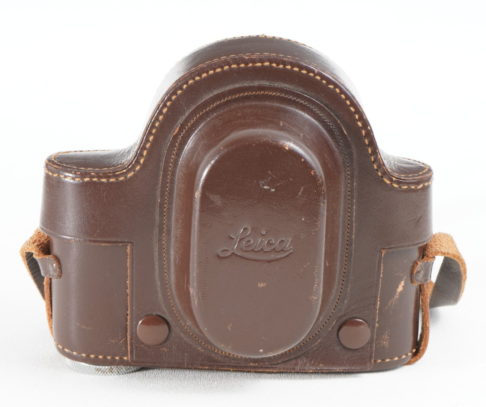-LEICA EVERREADY LEATHER CASE EFGOO FOR LEICA IIIc and IIIF W/ VIOOH Finder