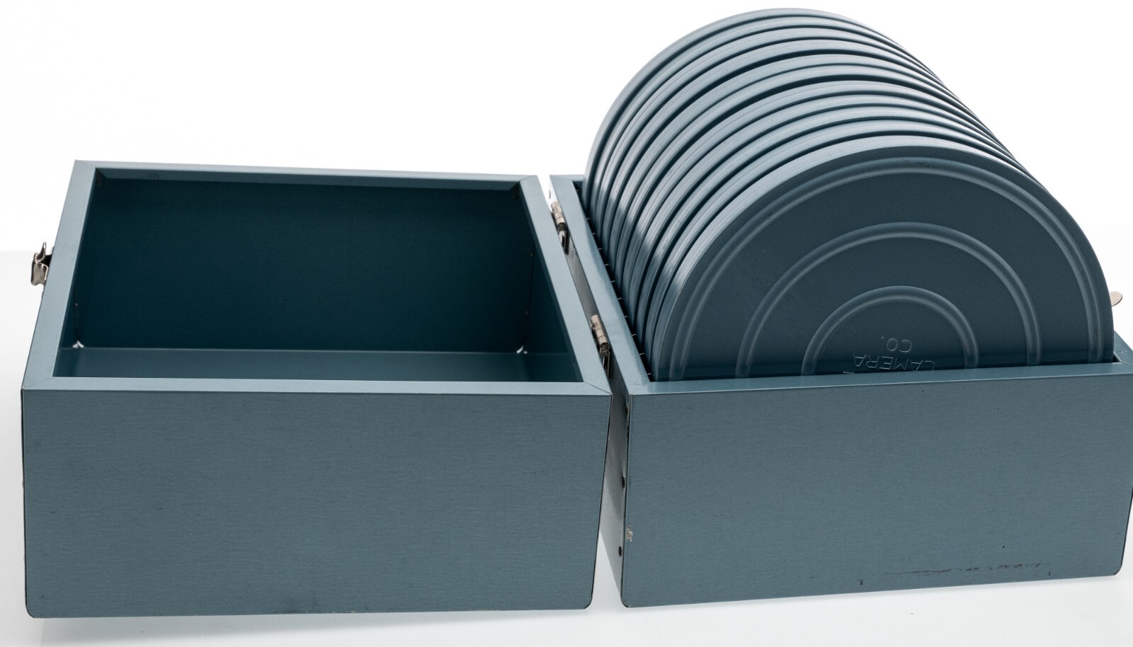 Box With 11 EZ-Grip Empty Reels Scherer w/ Cases See Photos General Camera Co.