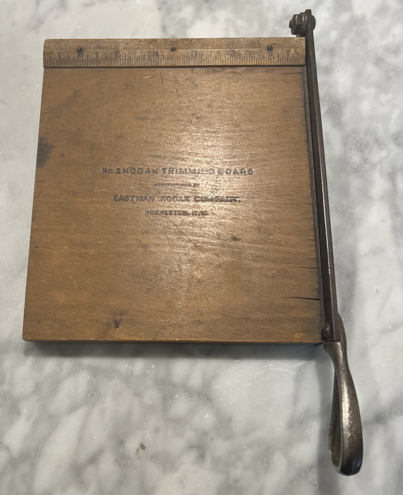 Vintage Eastman Kodak No. 2 Trimming Board Rochester NY USA Photography Advert.