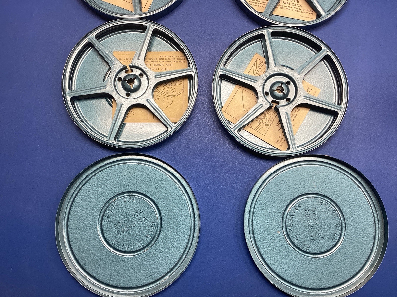 8mm Film Reels Cases Vintage Haag Drugs