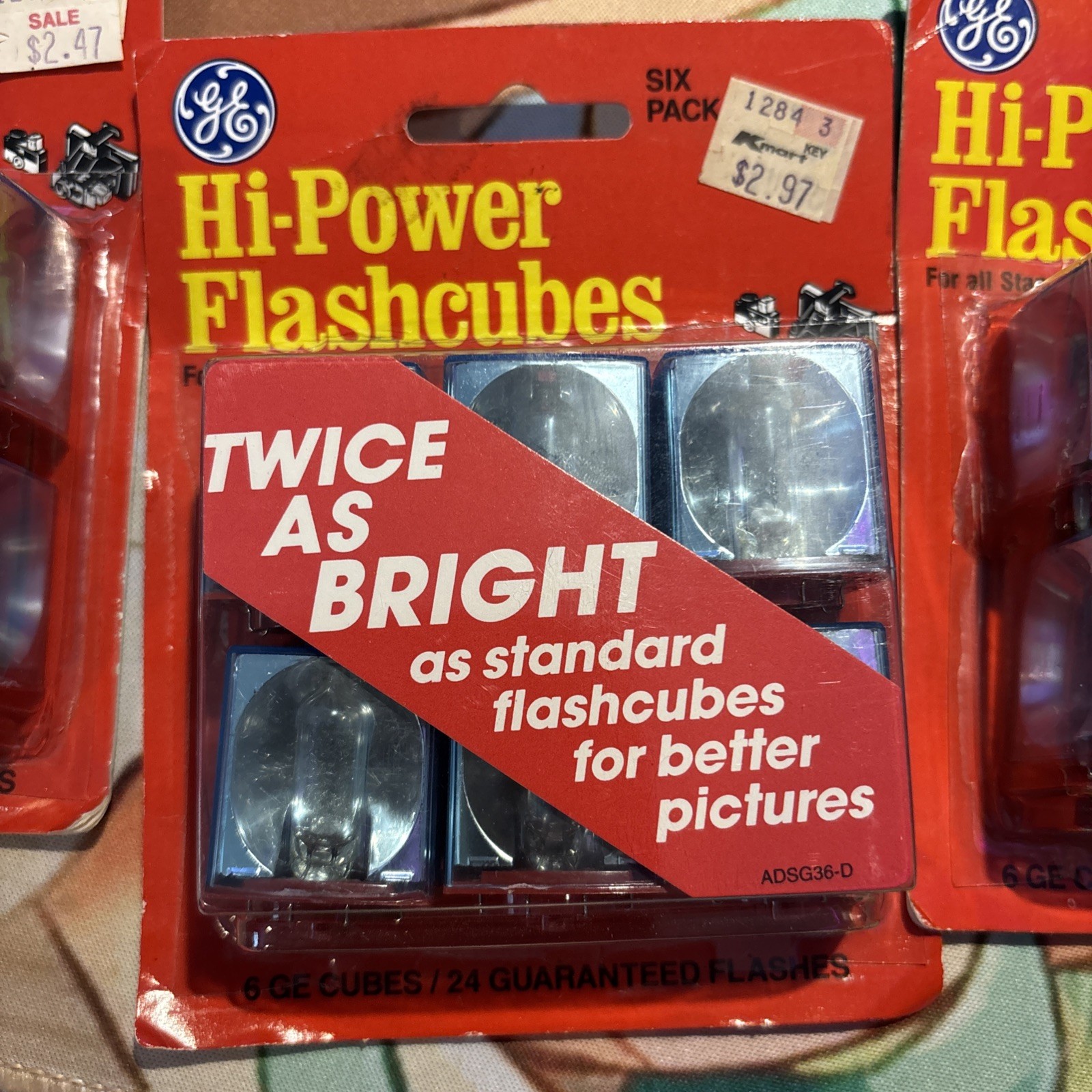 Vintage GE General Electric Flashcubes Flash Cubes 6-Pack Hi-Power NEW Sealed
