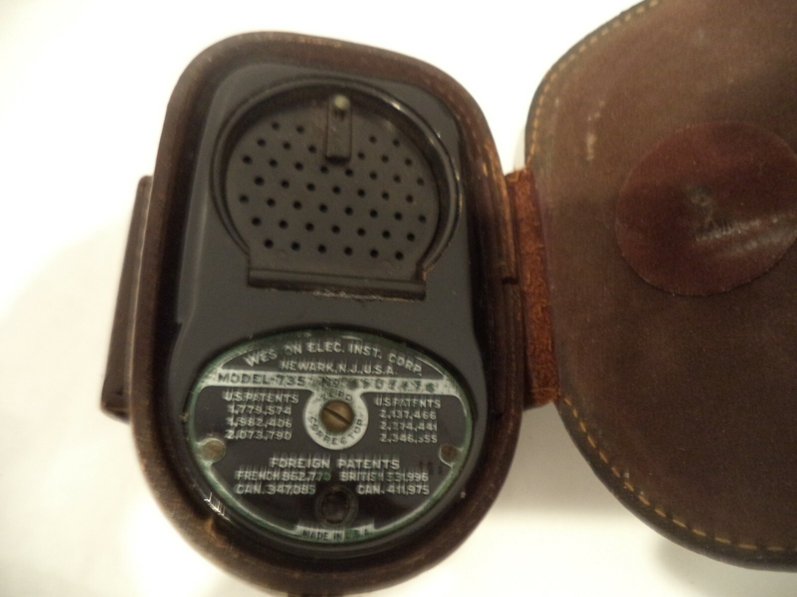 VINTAGE WESTON MASTER II WESTERN ELEC.INST.CORP UNIVERSAL EXPOSURE METER +CASE