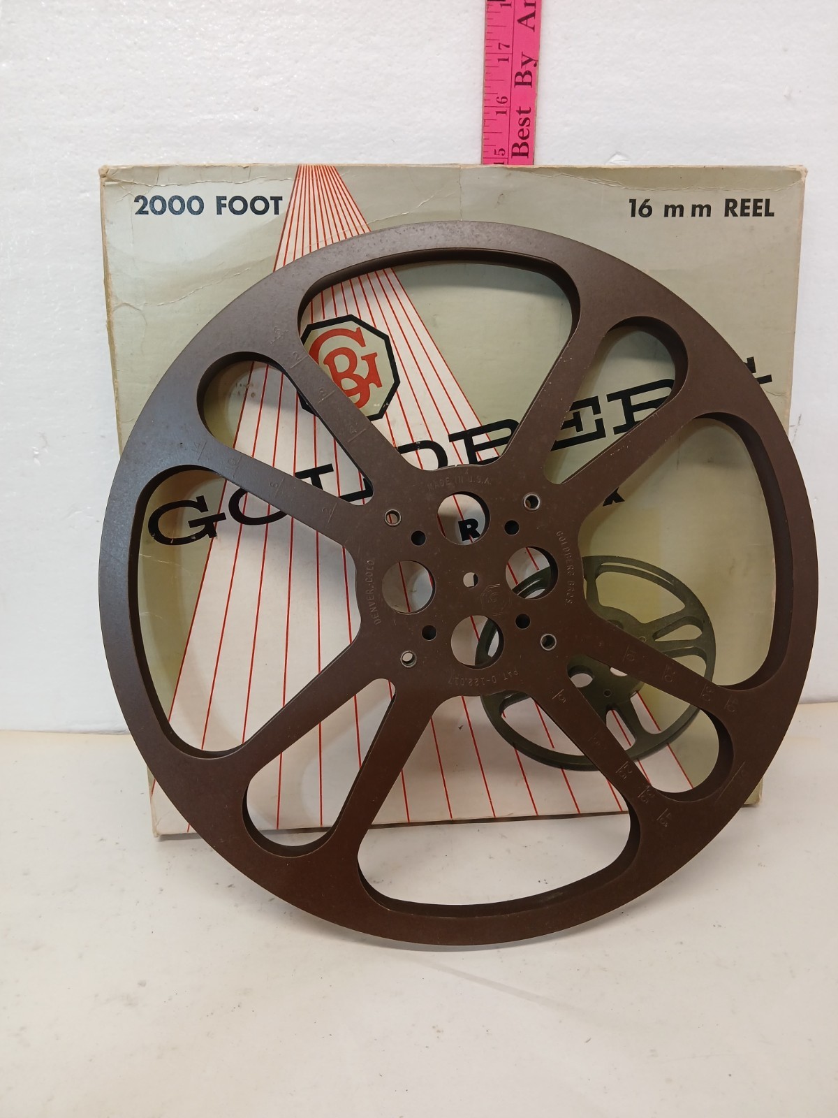 Vintage Goldberg Bros Relflex 16mm Film Reel 2000 Ft w/ Original Box