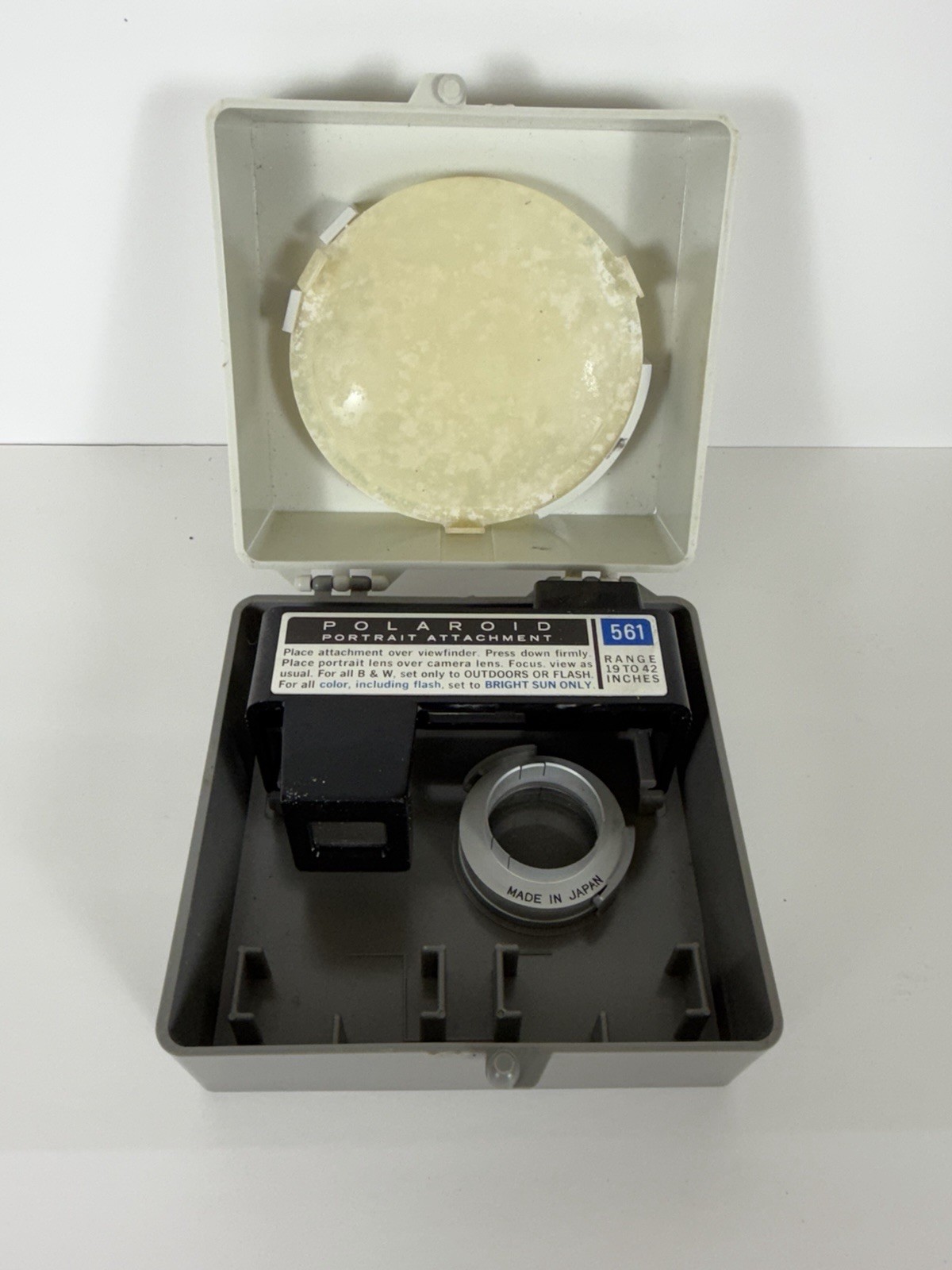 Polaroid Portrait Attachment 581A Kit Land Camera w Case Lens Vintage