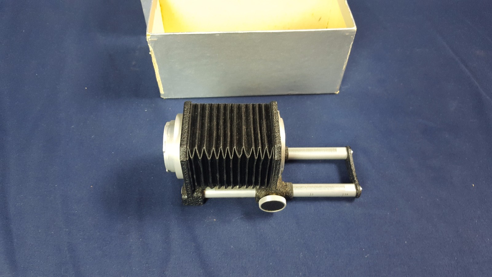 Vintage Novoflex Bellows Focusing Unit 10.5cm Original Box Germany VG