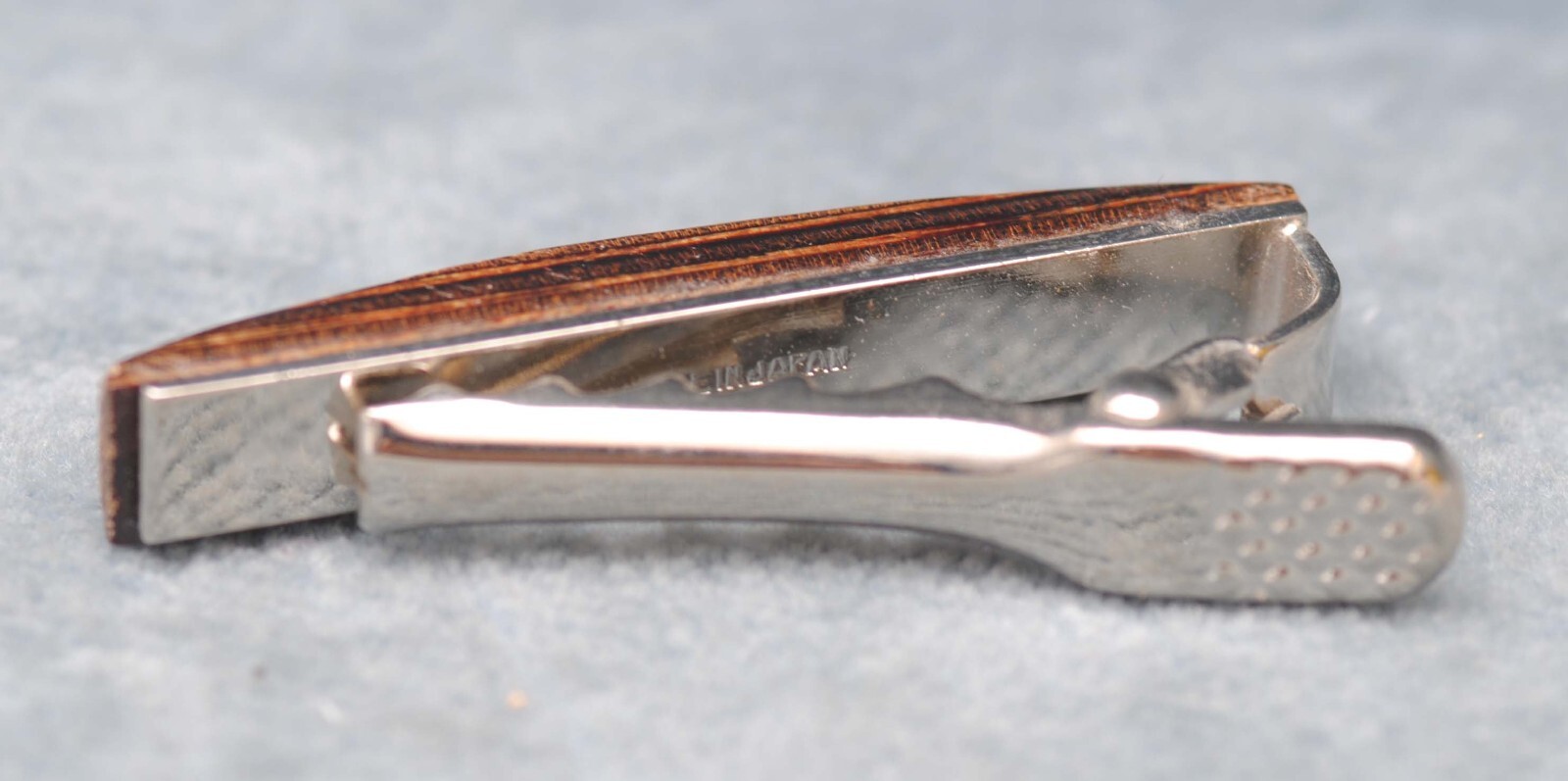 WOOD AND METAL CANON CAMERA TIE CLASP