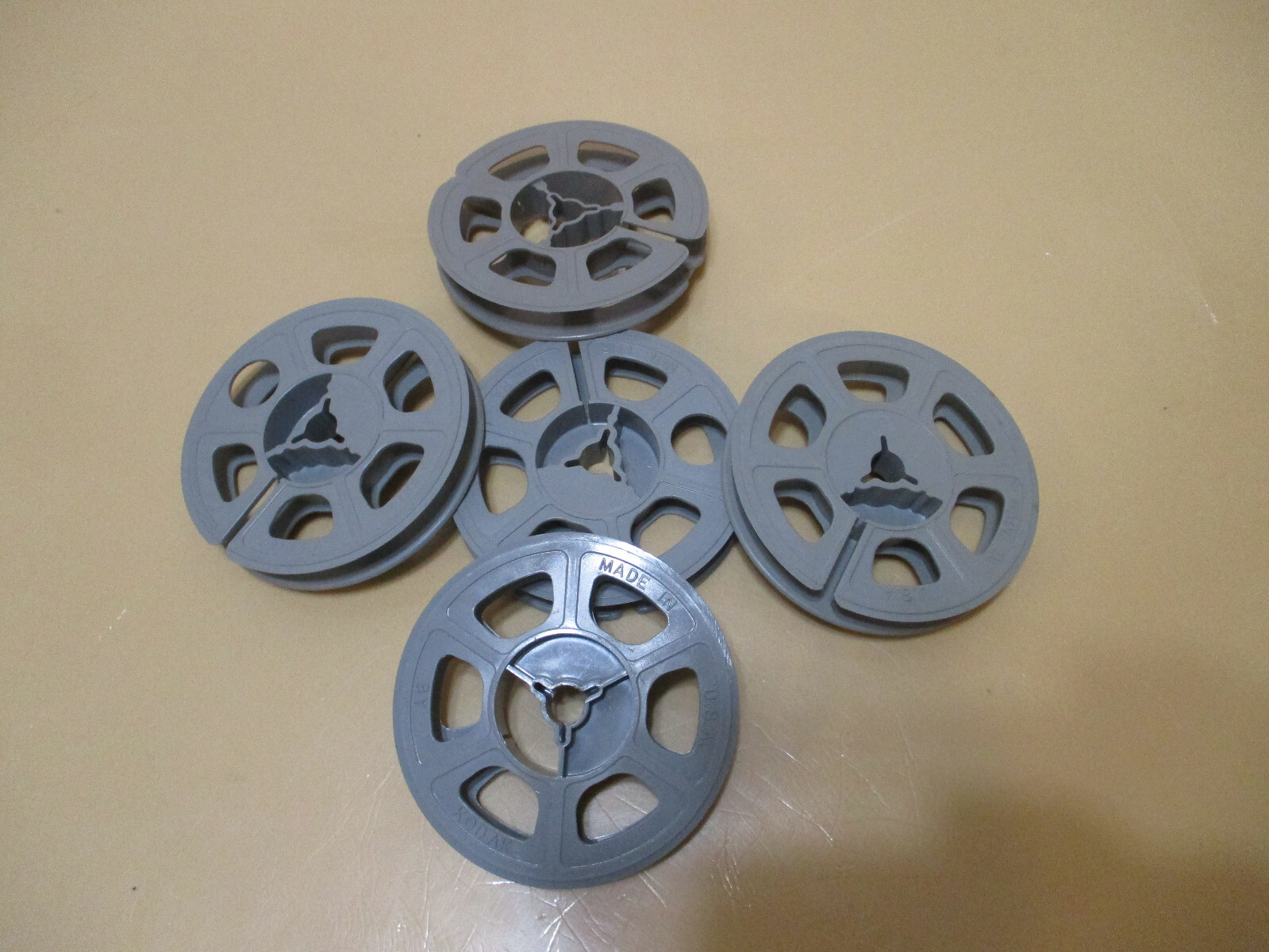 Vintage Regular 8MM Plastic Reels (Lot Of 5)