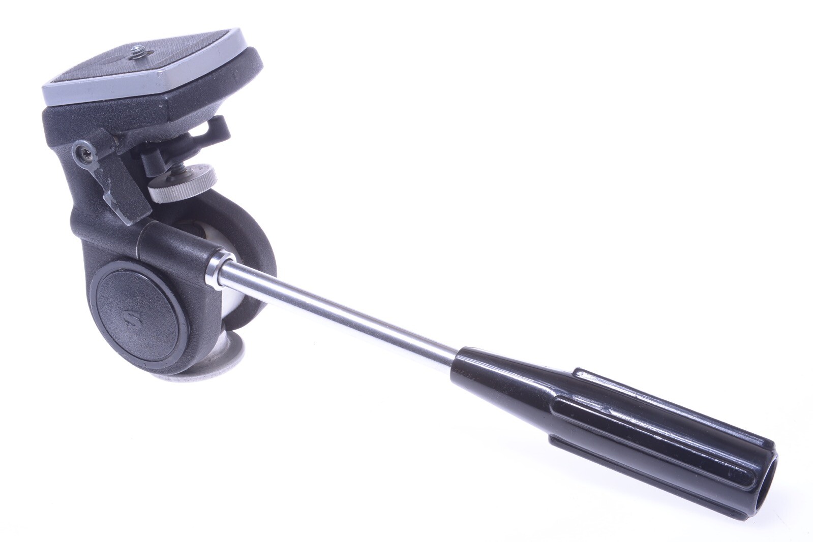 ✅ SLIK 2 WAY PAN & TILT TRIPOD HEAD 16MM CINE, MOVIE, FILM W/ PANORAMA PAN PLATE