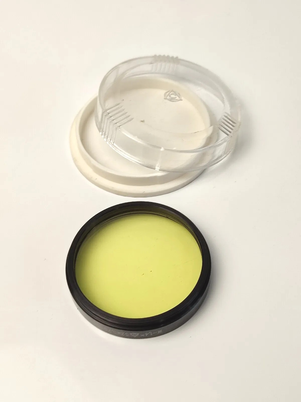 Vintage Lens Light Filter 52×0,75 Yellow Lens Light Filter Photo Lens Filter