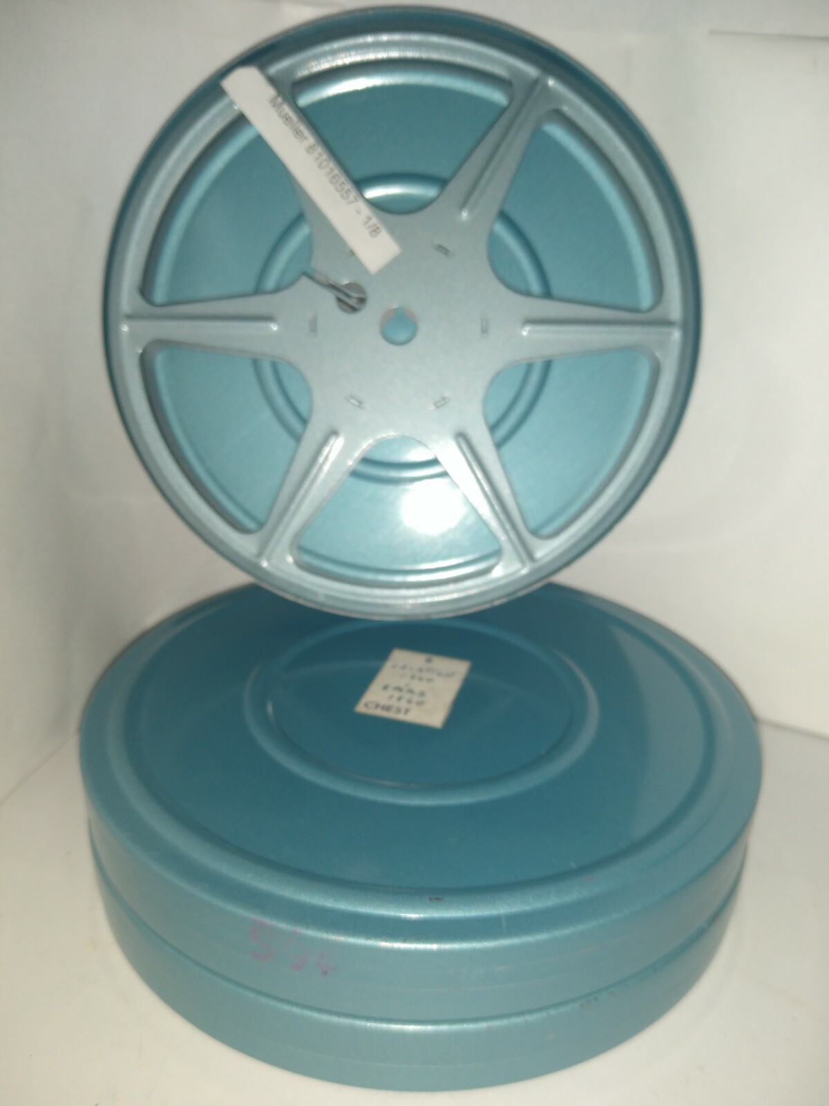 Lot of 3 Vintage USA 200Ft 8mm Metal Film Canasters