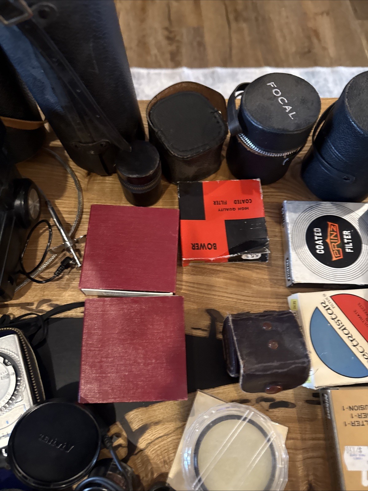Large Vintage Group Lot Of Camera Equipment Accessories Lens Flash Filter Etc