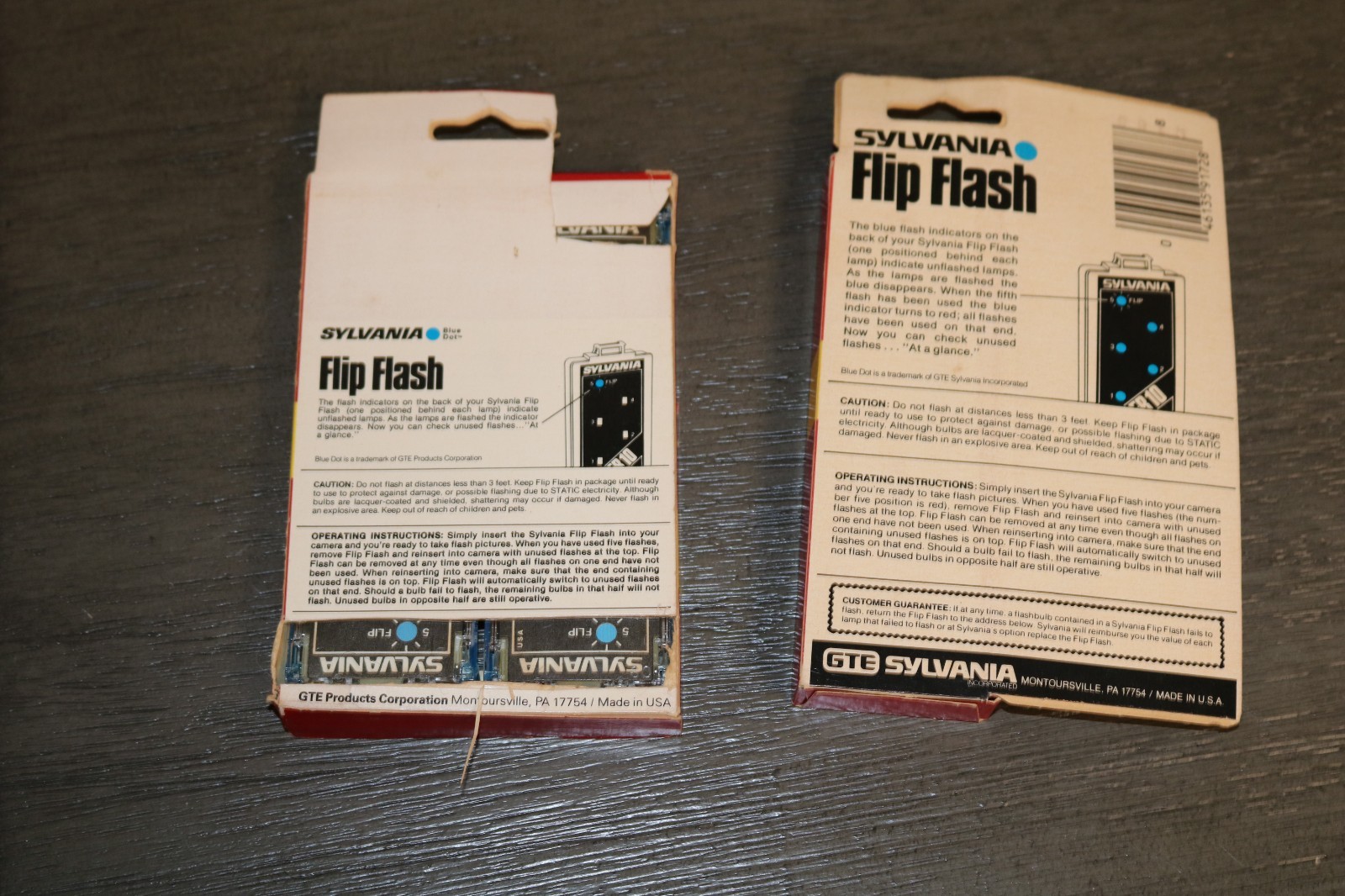 3 Boxes SYLVANIA Flip Flash Super 10 Flipflash Camera Flashes, Vintage