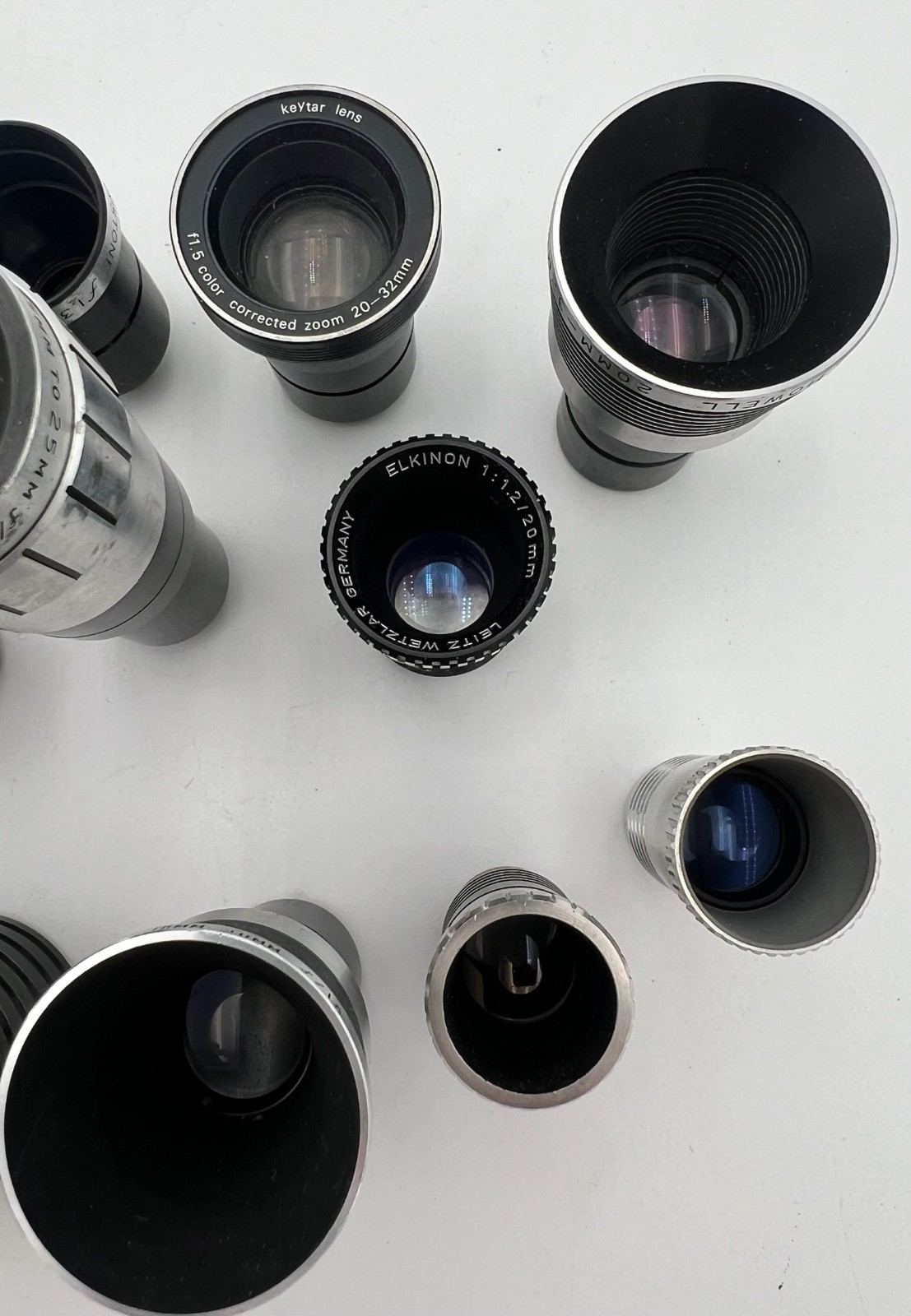 – LOT OF ASSORTED LENSES-PROJECTOR/CAMERA LENSES FOR PARTS/AS-IS