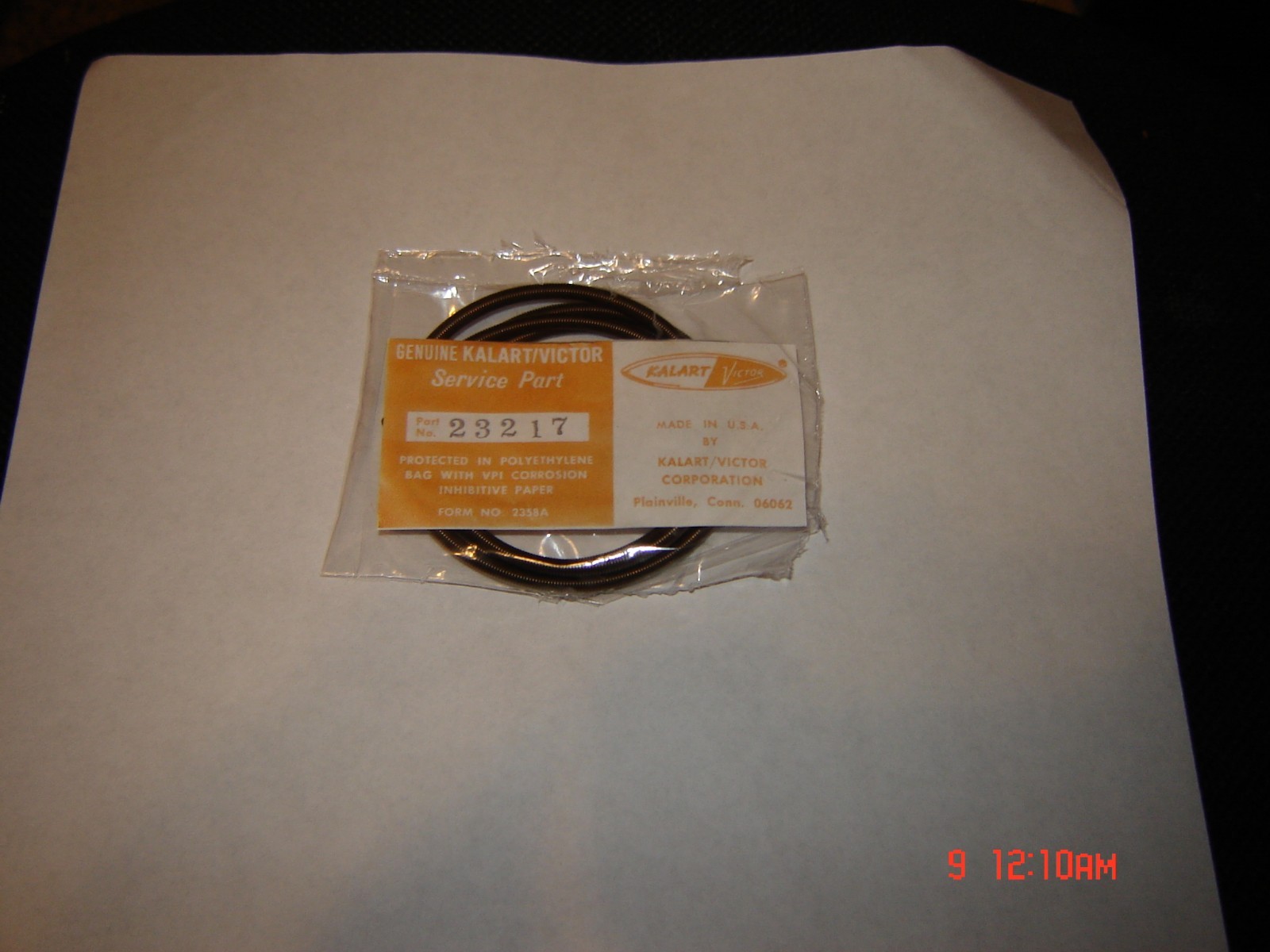 Victor-Kalart 50, 60, 70,16mm Projector Wire-Spring Drive Belt # 23217